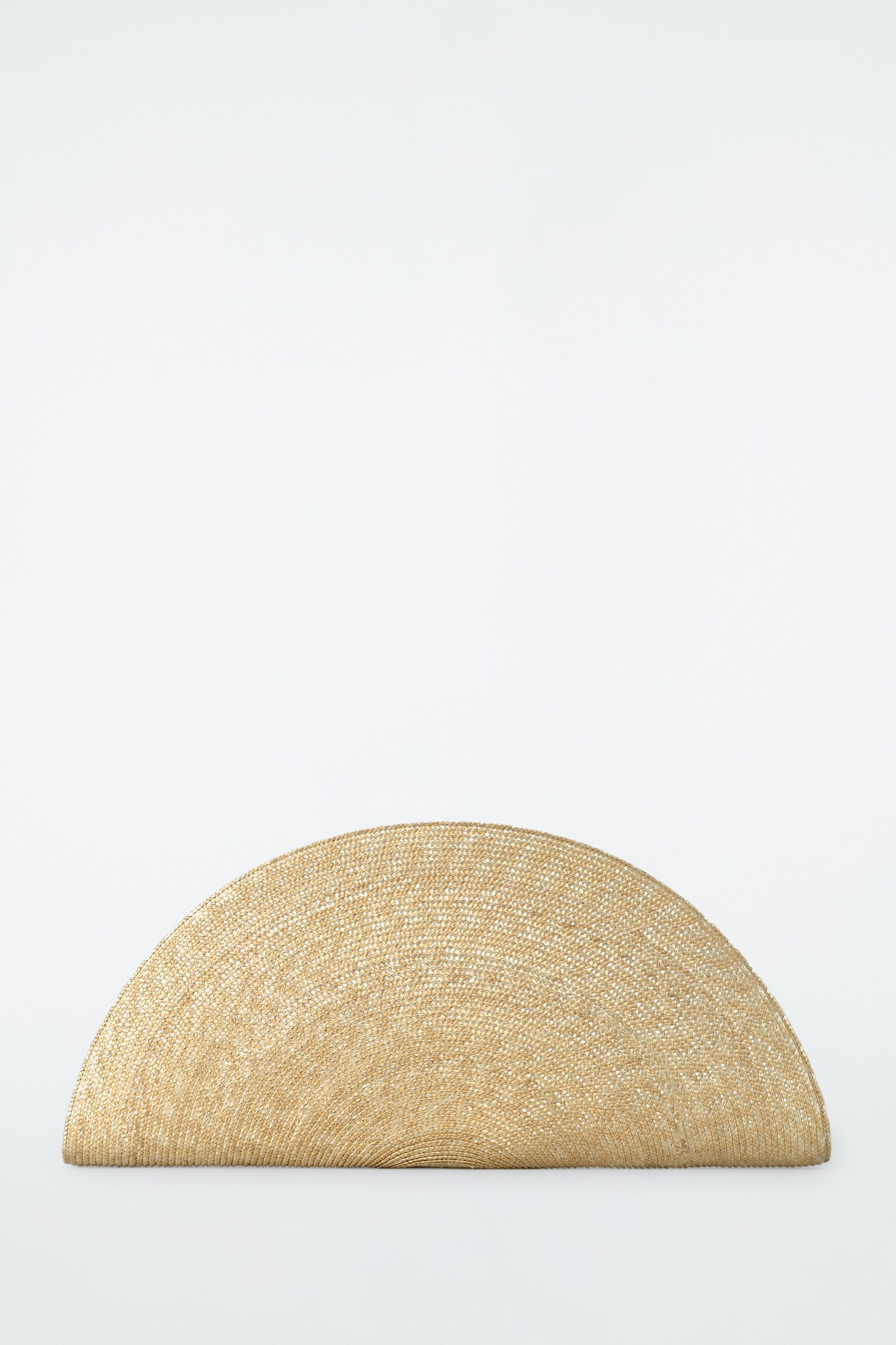 BOLSO DE MANO SOLEIL OVERSIZE - EFECTO RAFIA - BEIGE - 2