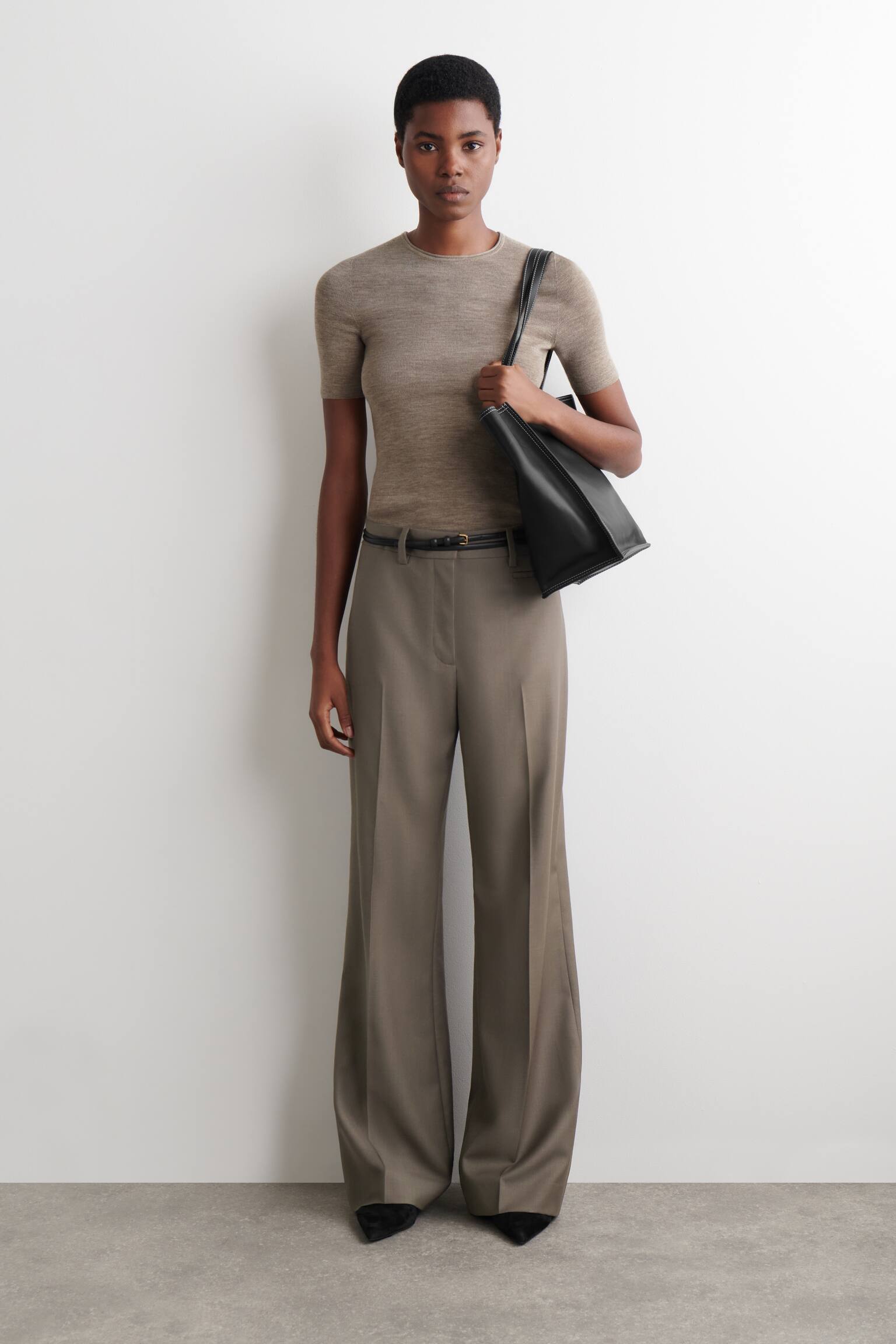 TRICOU DIN LÂNĂ MERINOS FĂRĂ CUSĂTURI - BEIGE MÉLANGE/BURGUNDY MÉLANGE/CHARCOAL MÉLANGE - 6