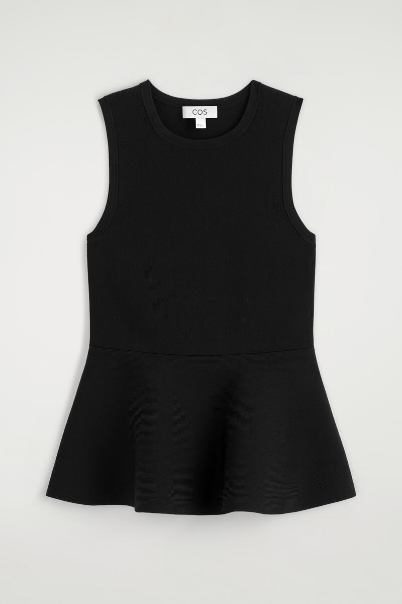 Knitted Peplum Top