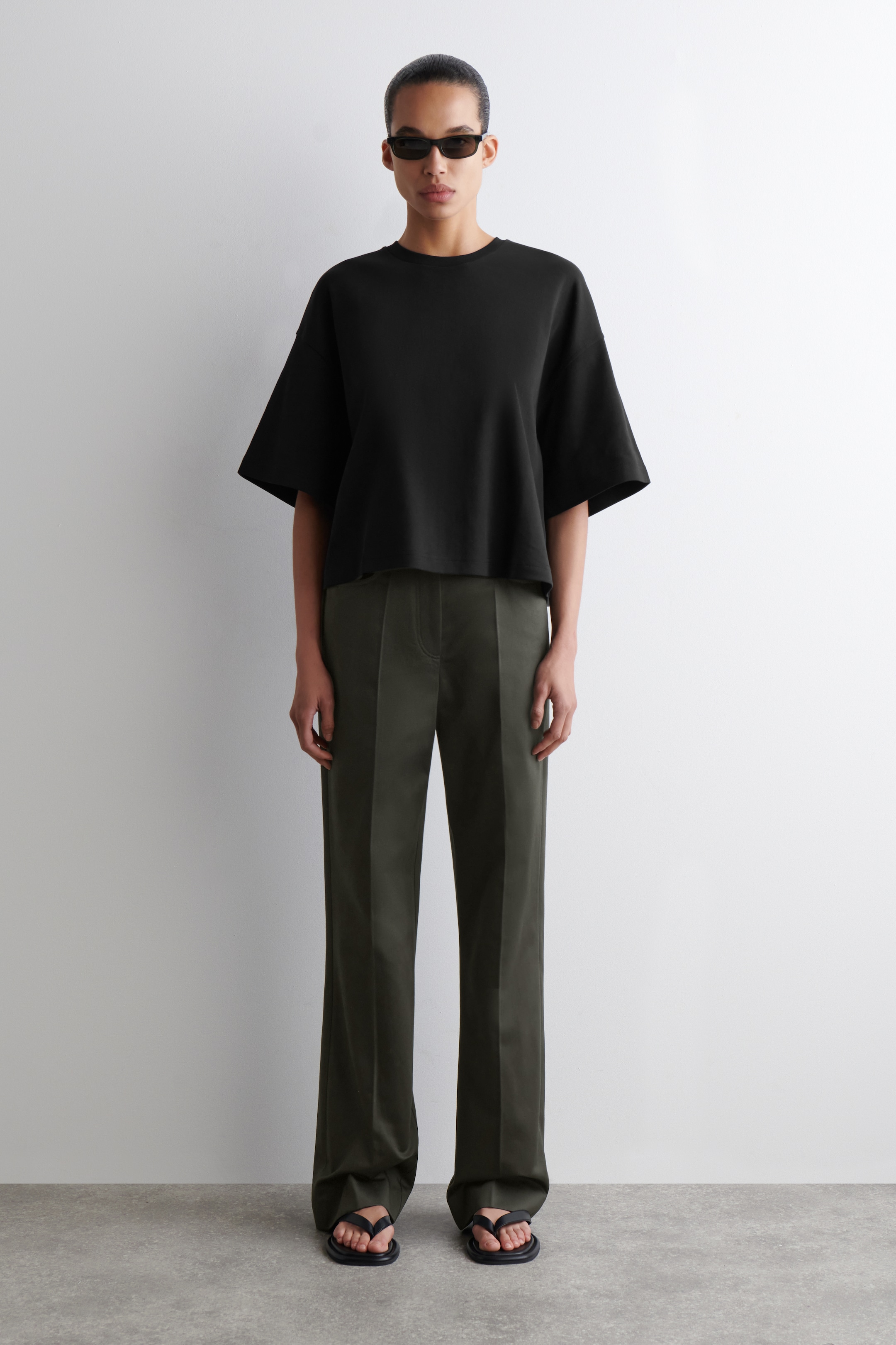 Grotere afbeelding bekijken: Oversized boxy T-shirt - ZWART - DAMES | H&M BE 4