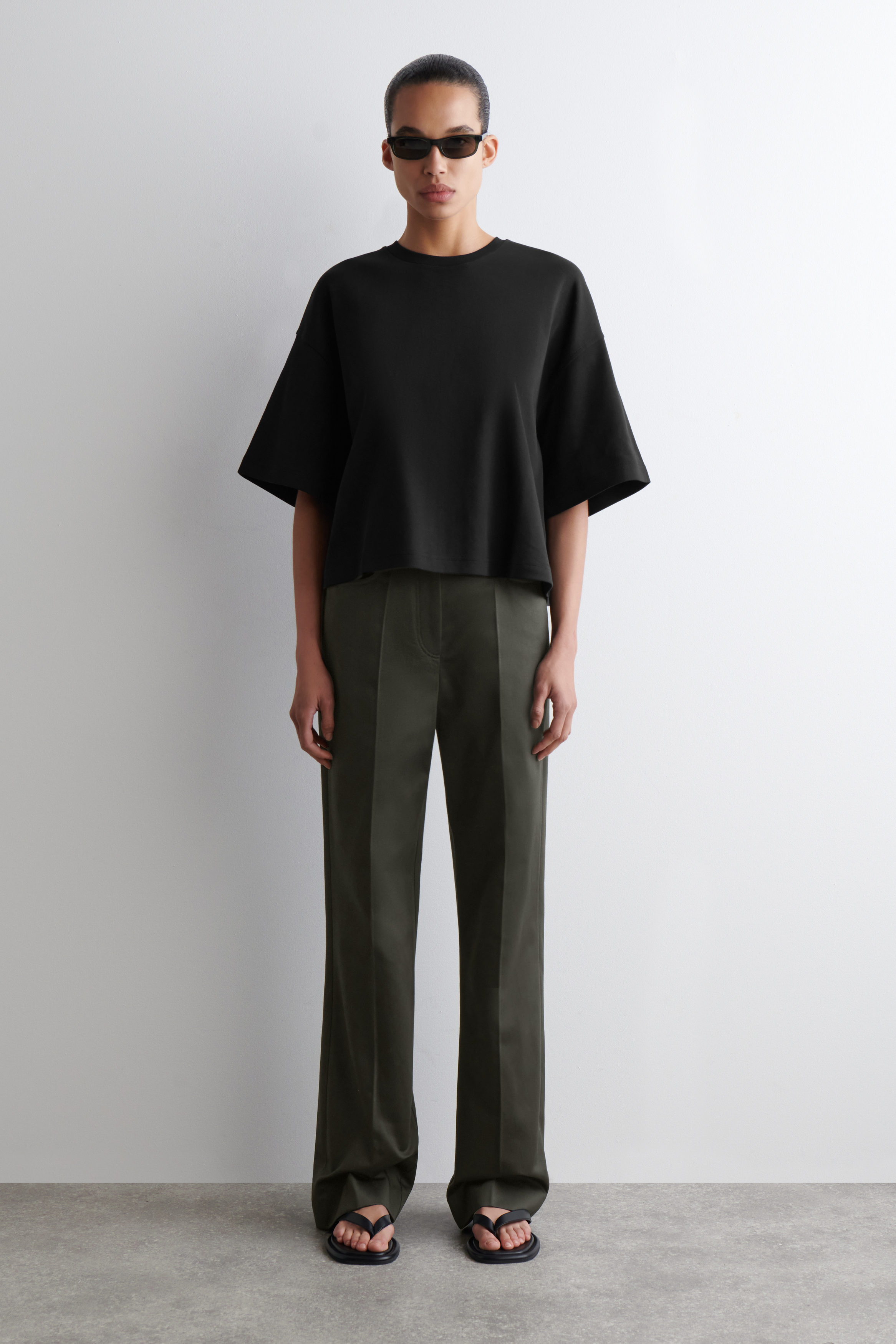 トップス PROFESSIONAL S/S T-SHIRT (BLACK) XXL Acne Studios Stamp Logo T-Shirt - Black - CL0274-900