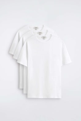3-PACK COTTON CREW-NECK T-SHIRTS — WHITE 6