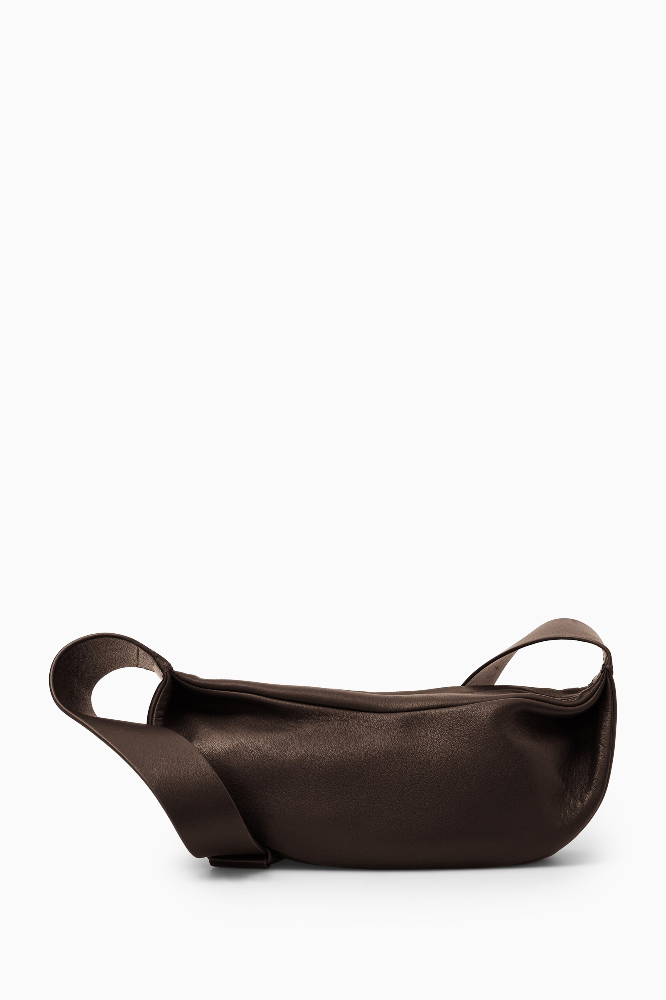 Преглед на по-голямо изображение: ЧАНТА SWING ОТ КОЖА - DARK BROWN - ЖЕНИ | H&M BG 2
