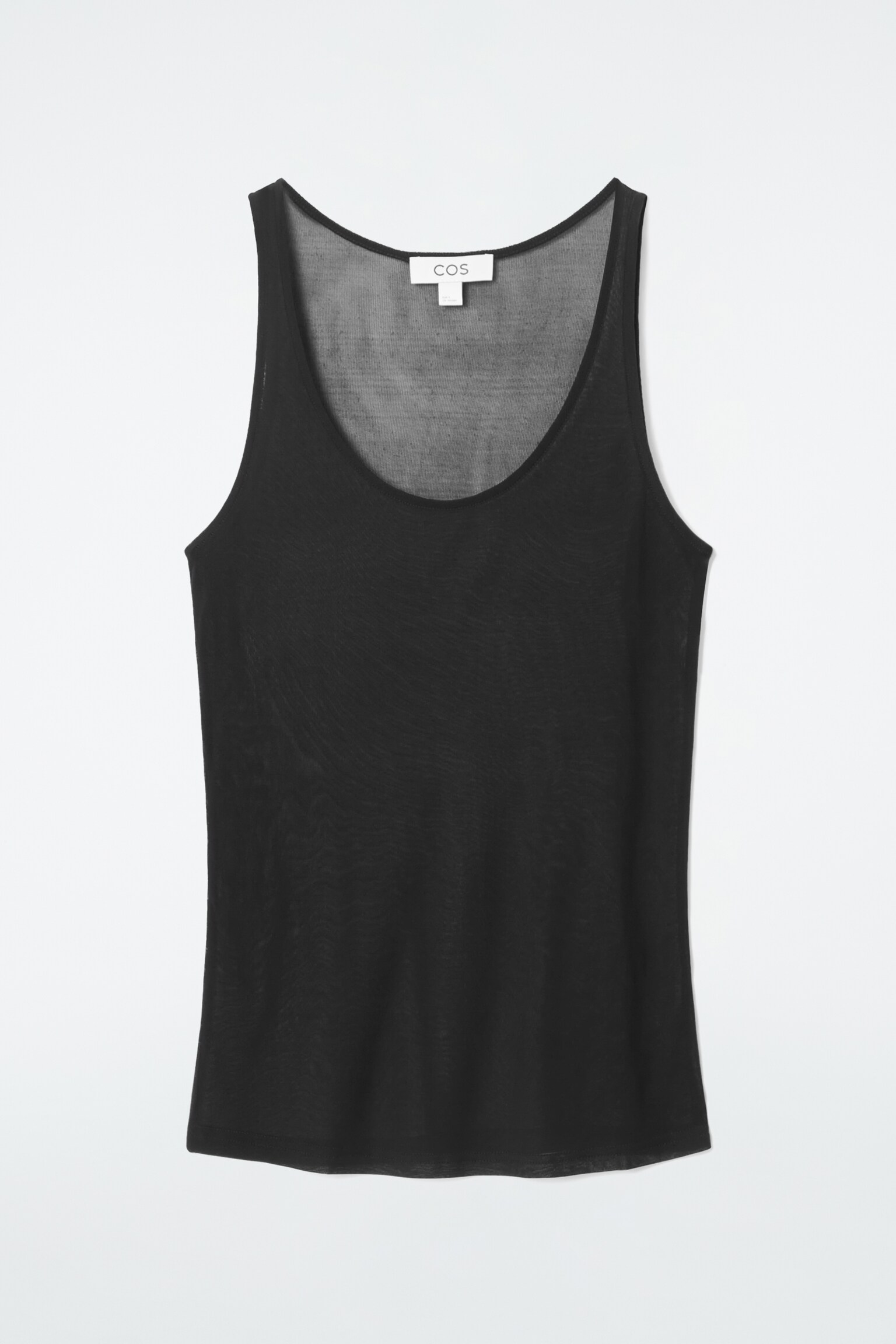 SILK TANK TOP - BLACK