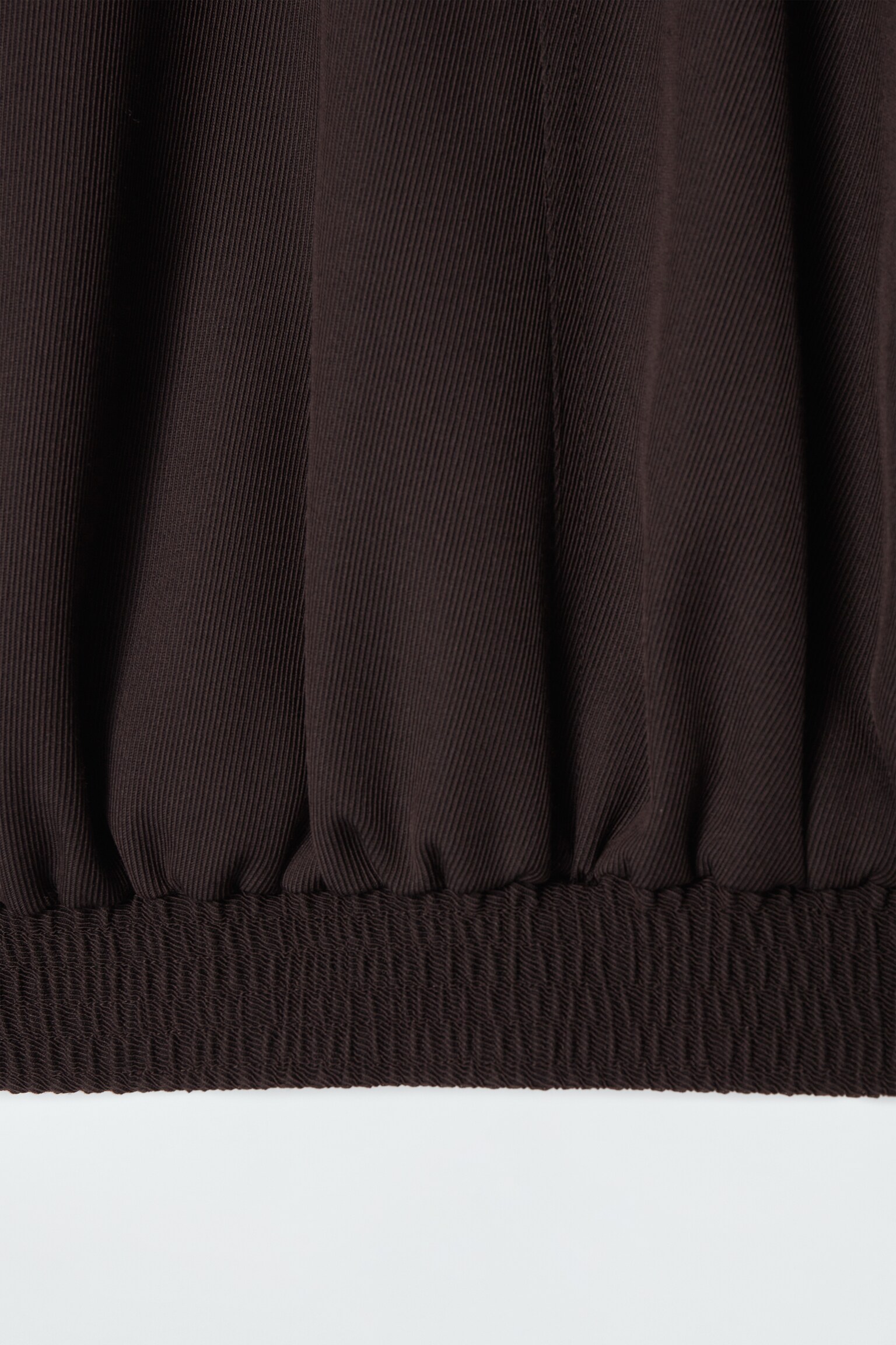 OVERSIZED-JACKE AUS WOLL-MIX MIT STEHKRAGEN - DUNKELBRAUN - 10