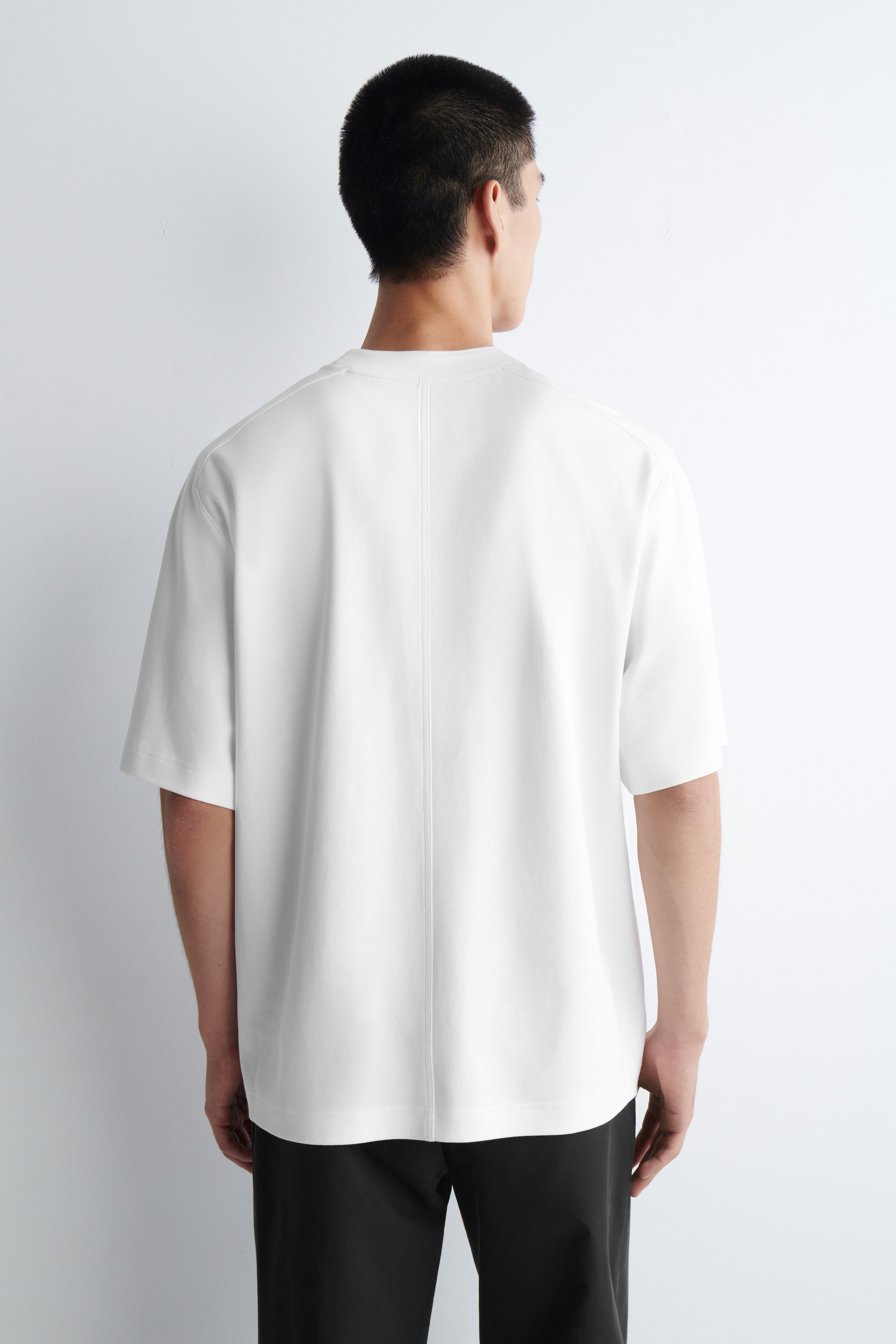 Agrandir l'image: T-SHIRT OVERSIZE EFFET SUPERPOSÉ EN JERSEY - BLANC - HOMME | H&M FR 4