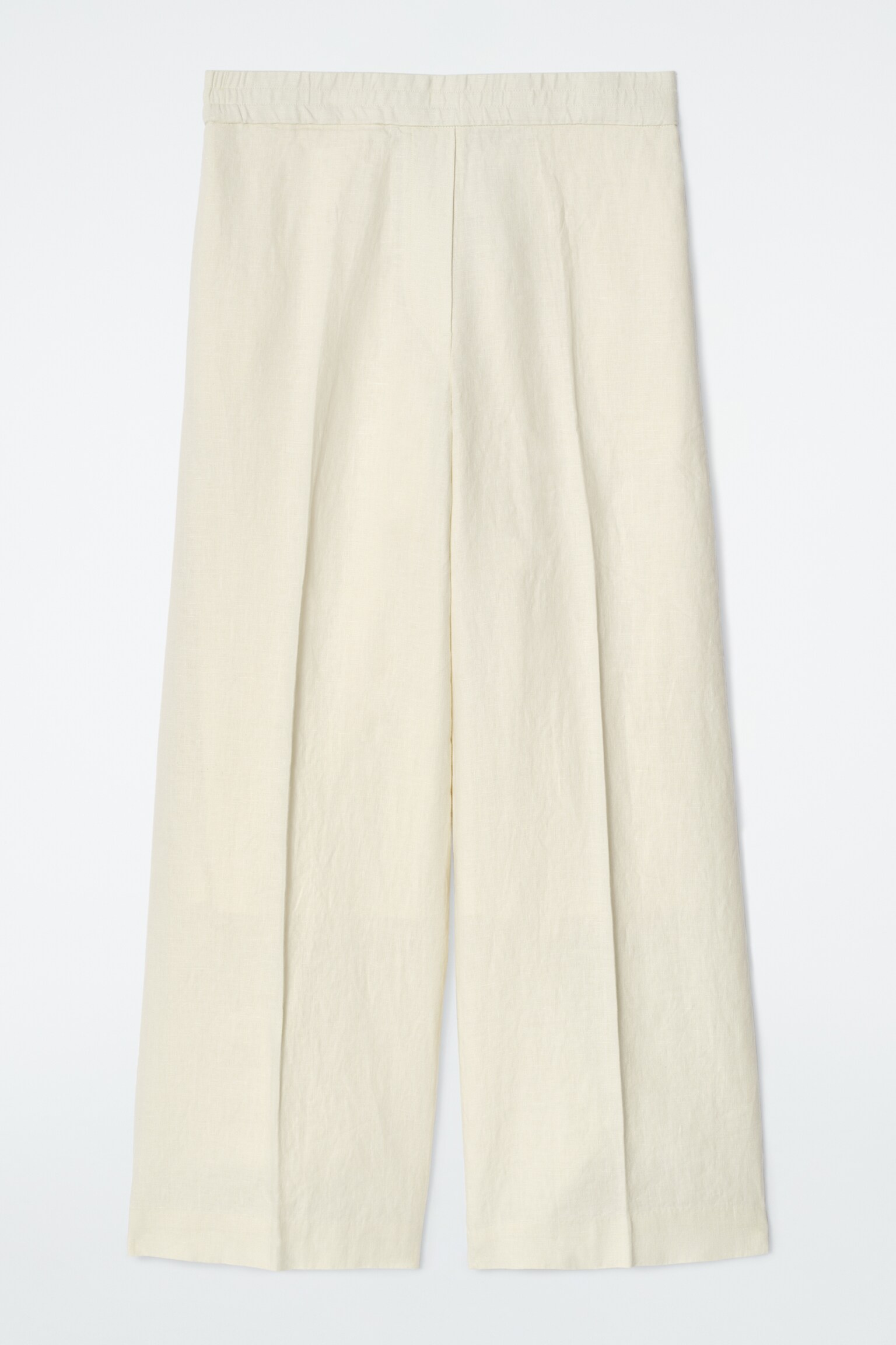PANTALON DE TAILLEUR DROIT EN LIN - JAUNE BEURRE/VERT - 2