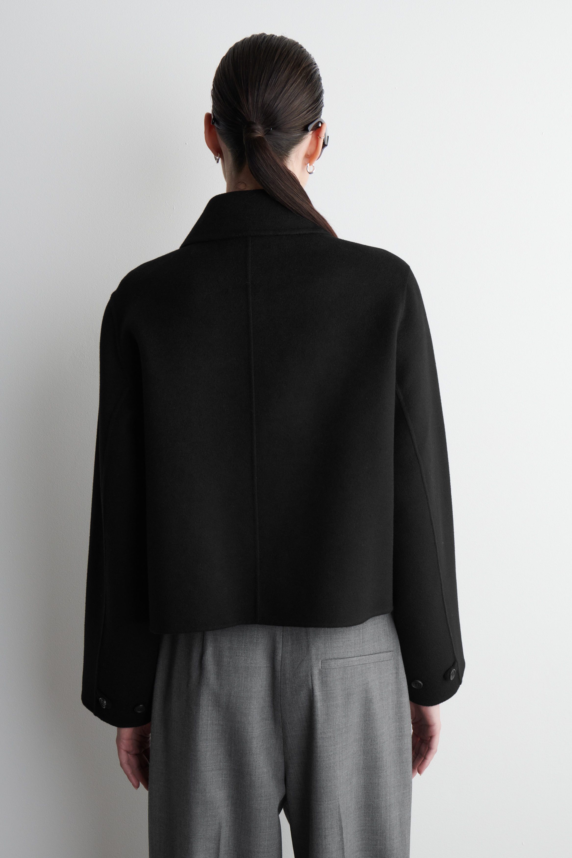 【★超目玉】 - JACKET WOOL DOUBLE-FACED SHORT BLACK COS | ジャケット・アウター