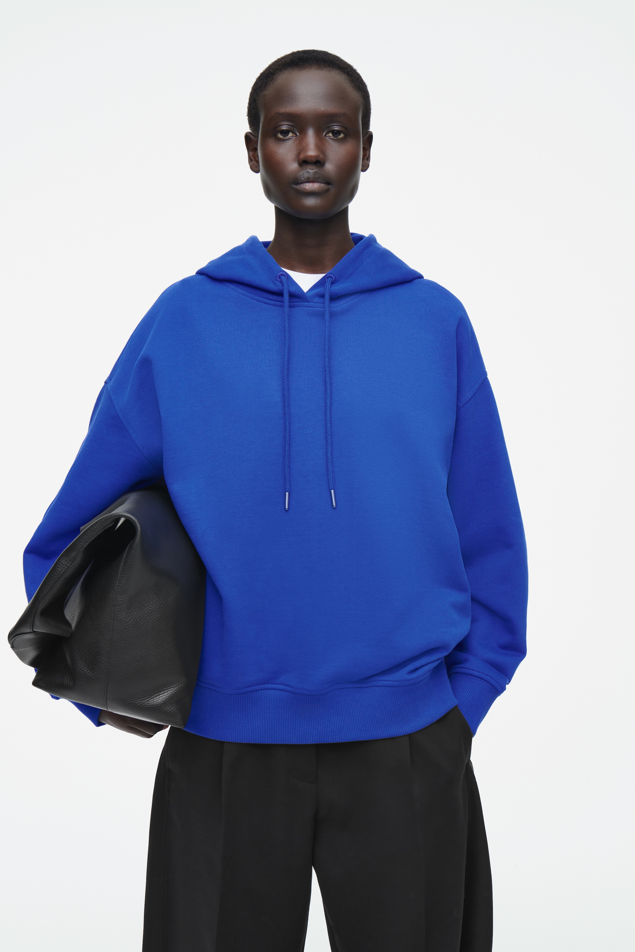 Grotere afbeelding bekijken: Oversized jersey hoodie - KOBALTBLAUW - DAMES | H&M BE 1