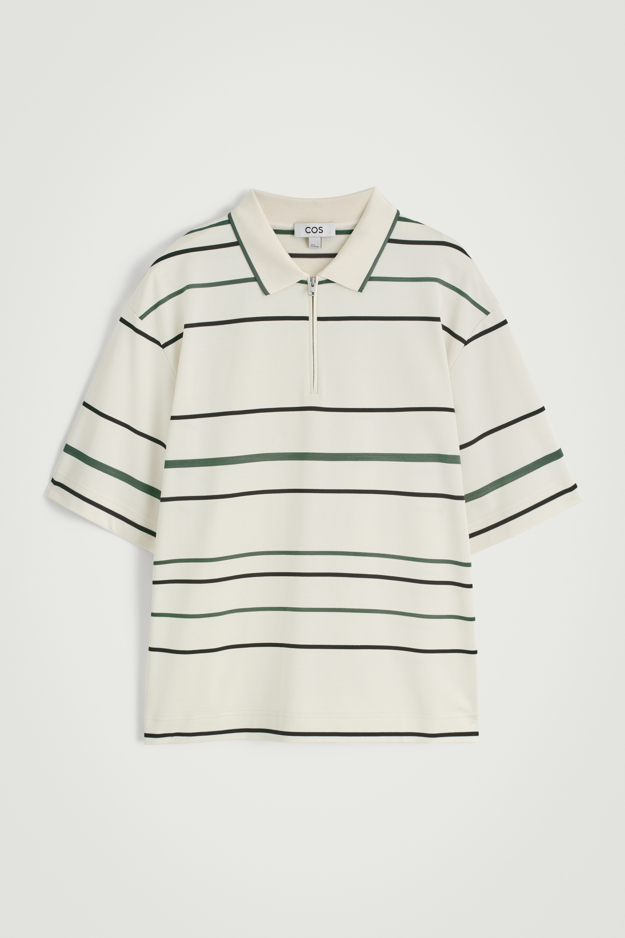 Visualizza immagine più grande: POLO A RIGHE CON MEZZA CERNIERA - ÉCRU / RIGHE - UOMO | H&M IT 6