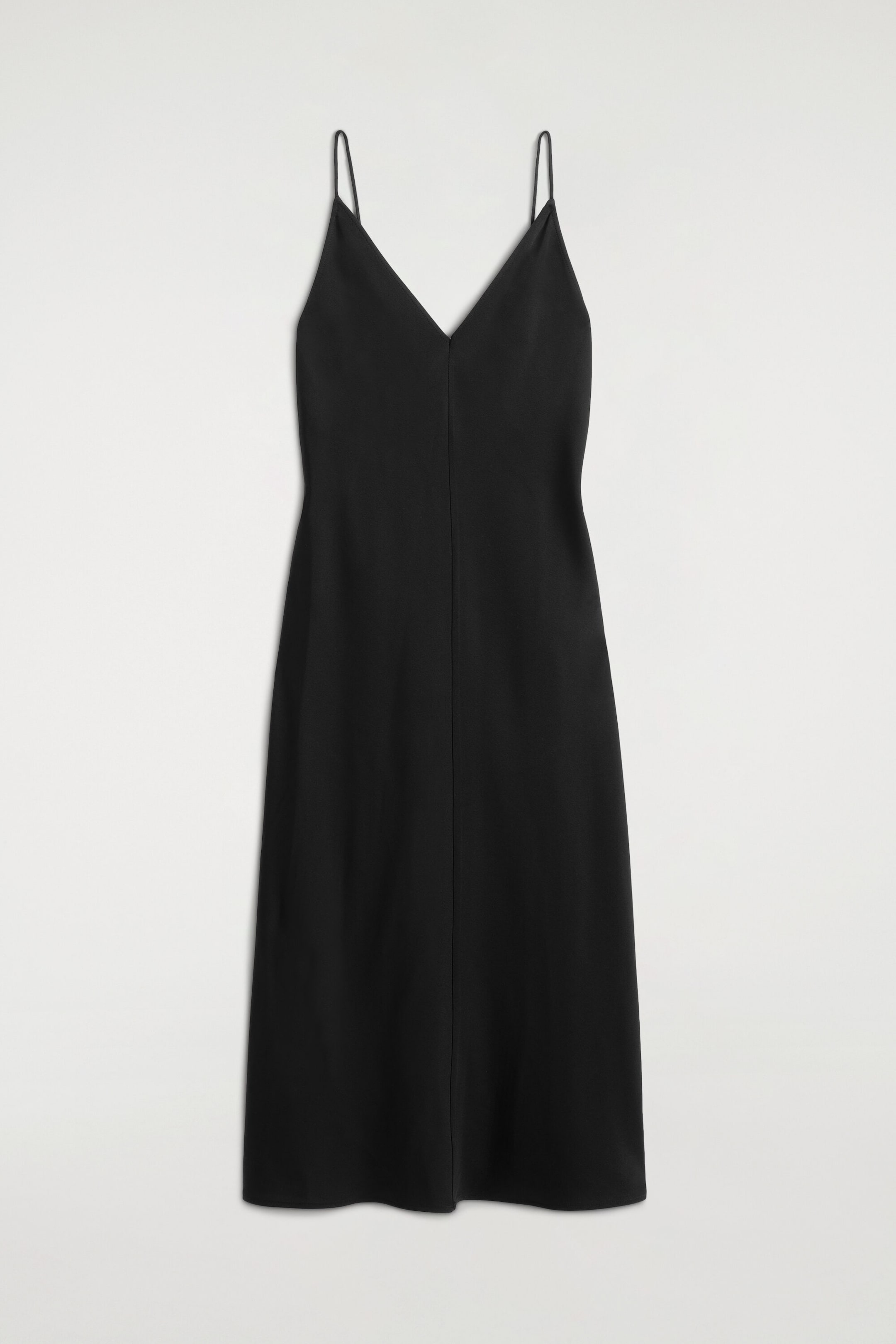 CREPE MIDI SLIP DRESS