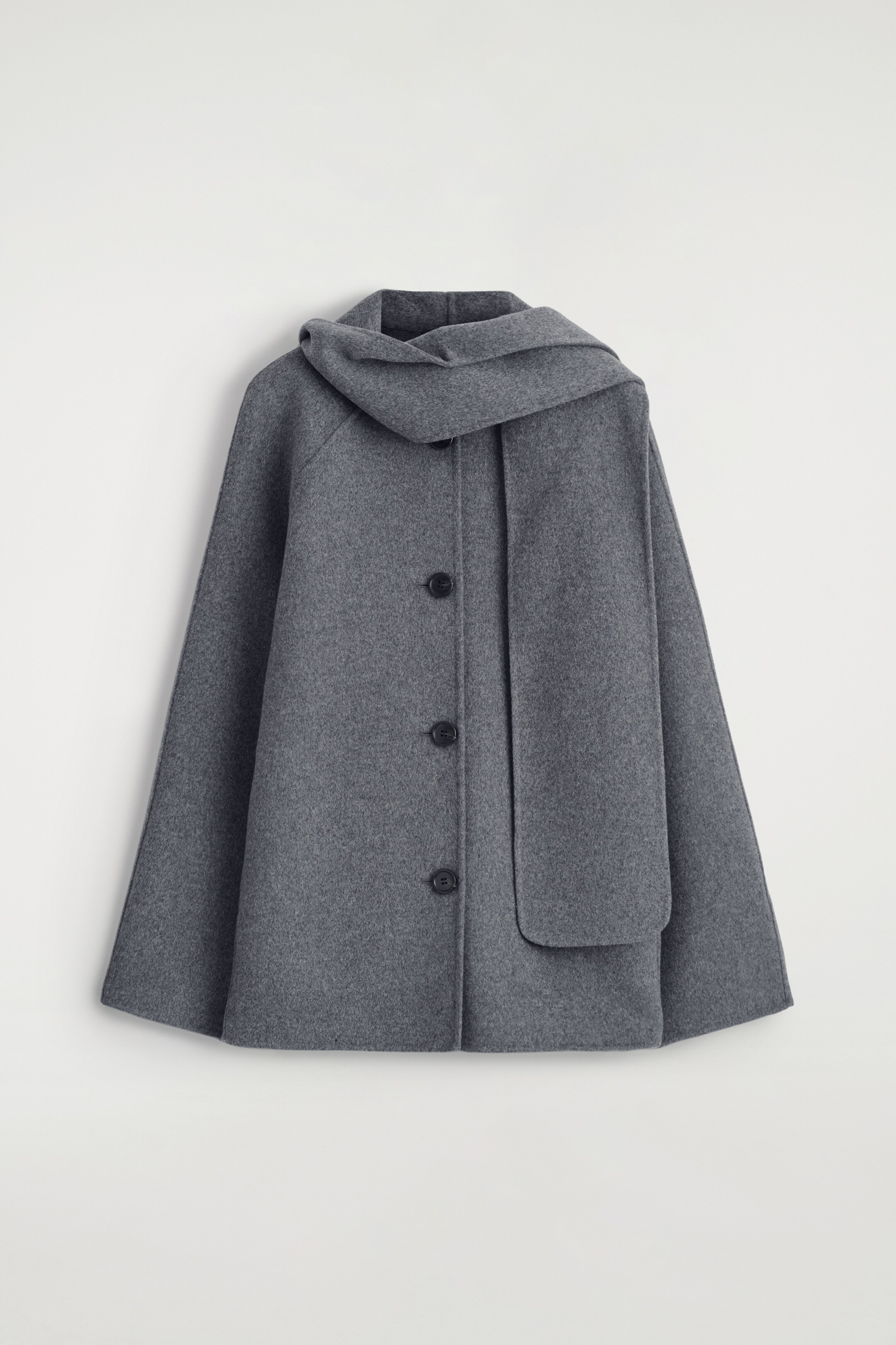 Visualizza immagine più grande: GIACCA CORTA CON SCIARPA IN LANA DOPPIATA - GRIGIO - DONNA | H&M IT 6