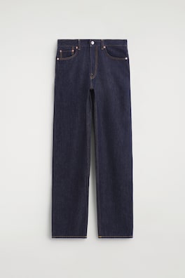CHORD STRAIGHT-LEG JEANS — INDIGO 8