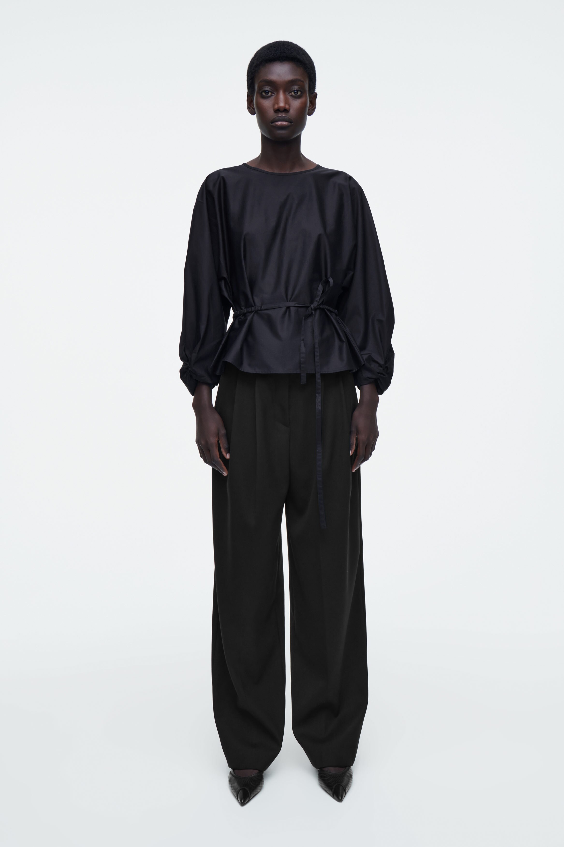 エム emm the shop natsumeku blouse ブラック emm