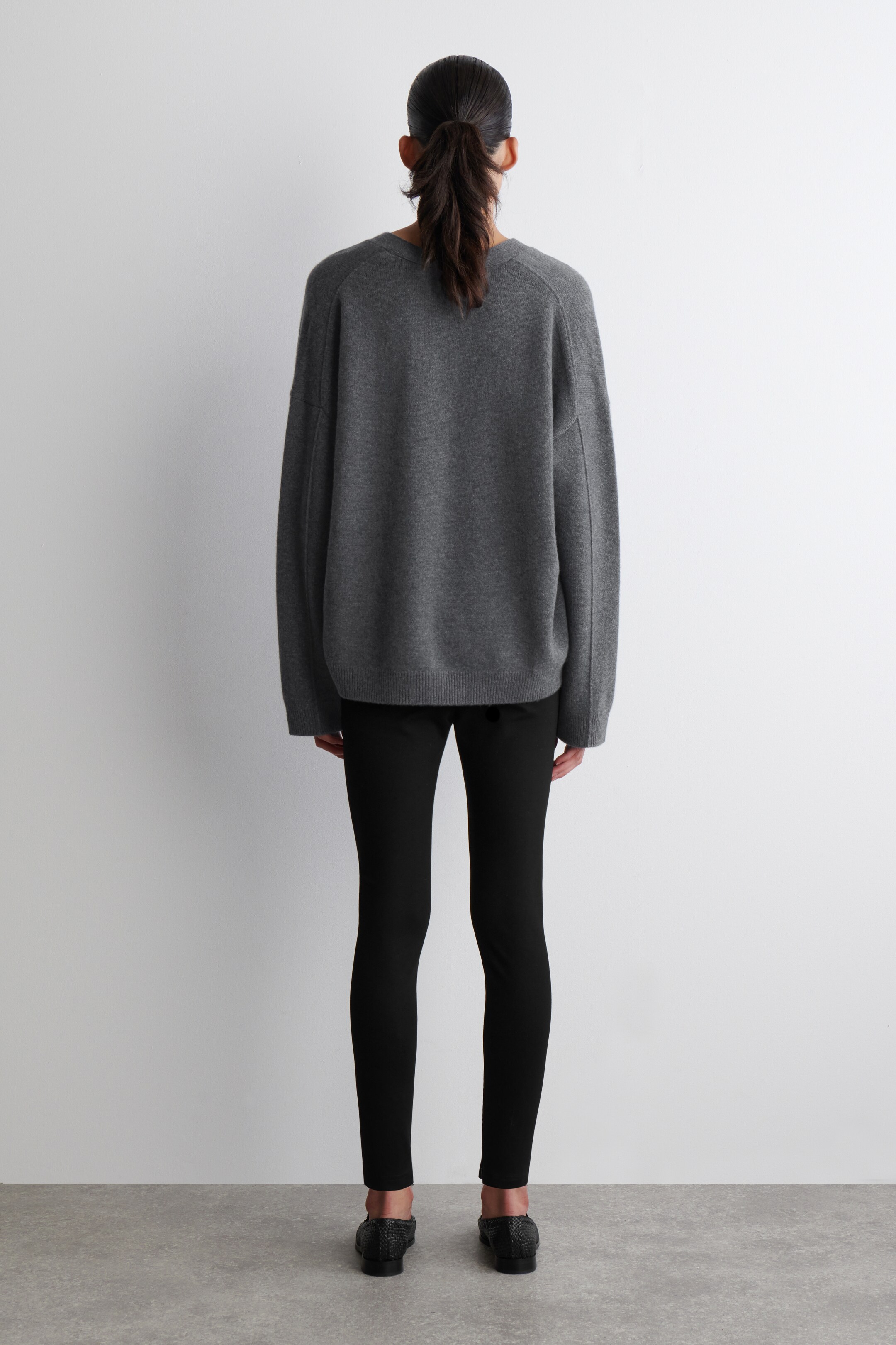 Vezi imaginea mai mare: Colanți cu manșete cu fermoar - NEGRU - FEMEI | H&M RO 3