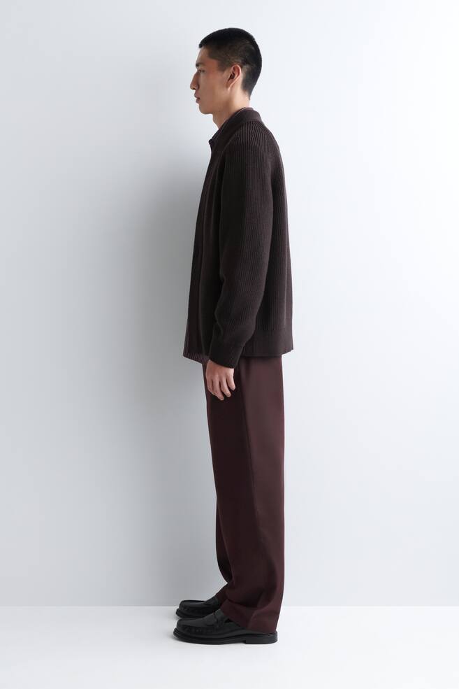 PANTALON CHINO DROIT EN COTON - BORDEAUX/BEIGE/BLEU MARINE/NOIR/BEIGE - 3