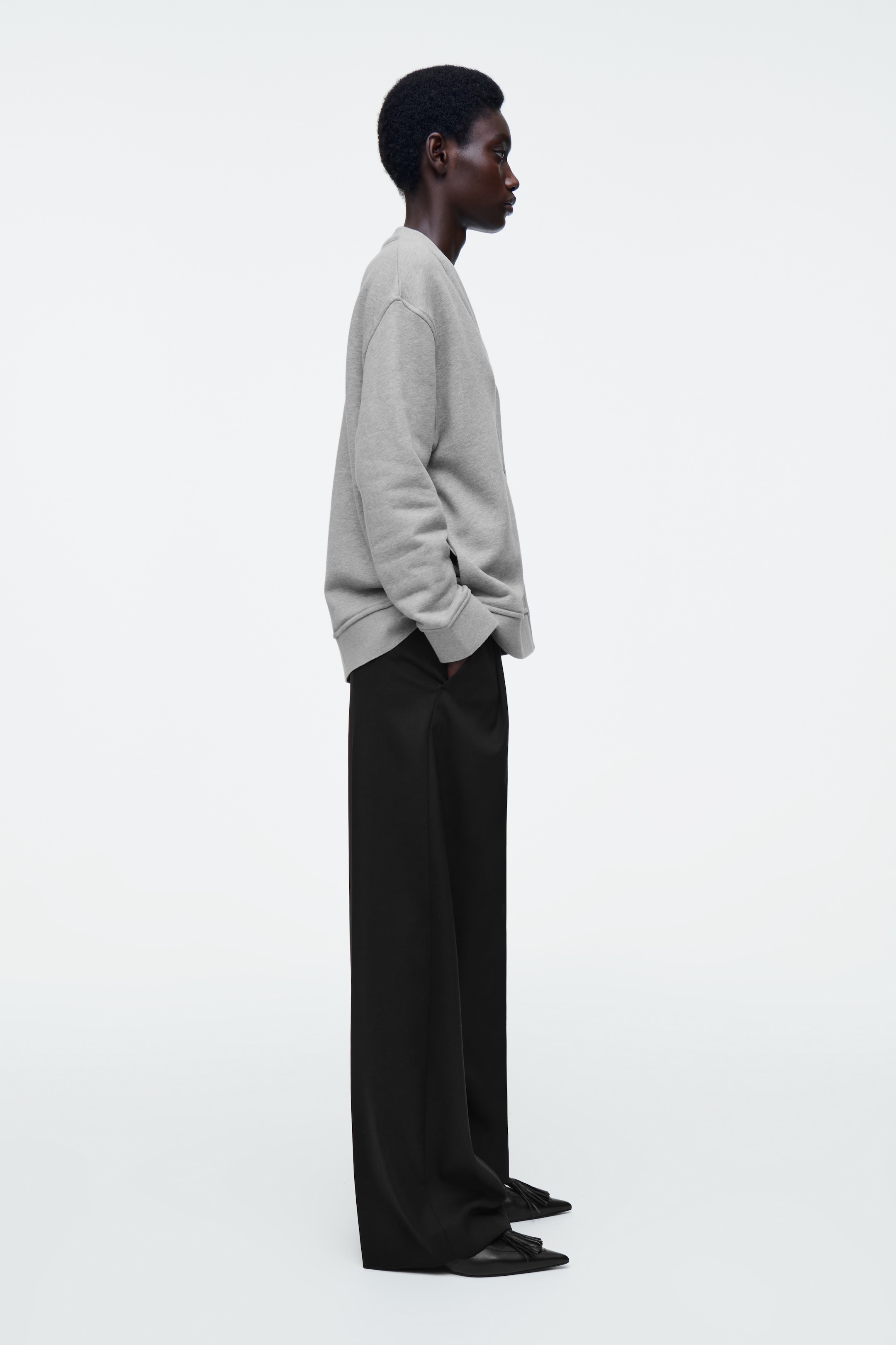 Visualizza immagine più grande: CARDIGAN IN JERSEY CON SCOLLO A V - GRIGIO MÉLANGE - DONNA | H&M IT 4