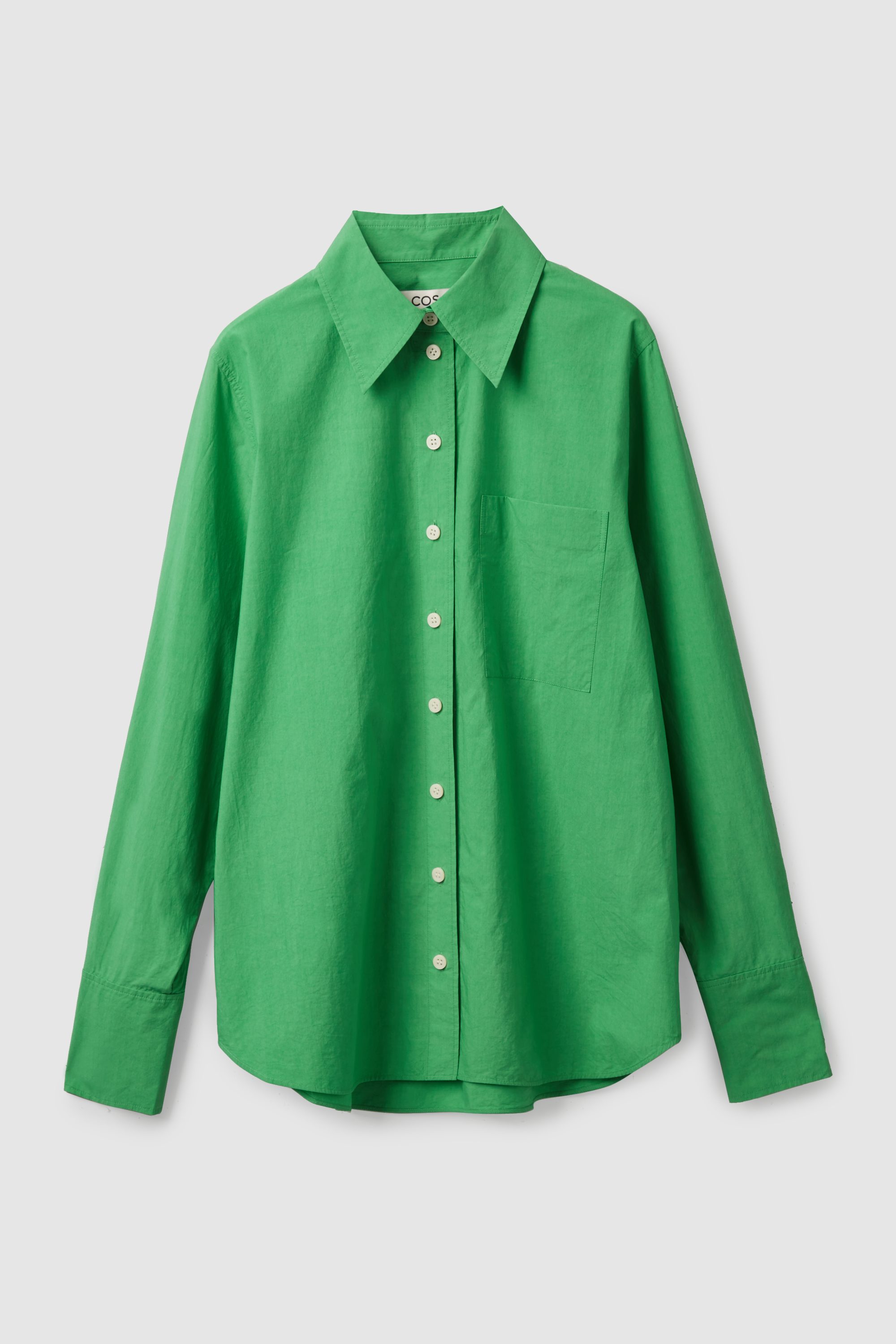 OVERSIZED TAILORED SHIRT - GREEN | COS