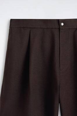 MILANO-JERSEY SHORTS — BROWN 6