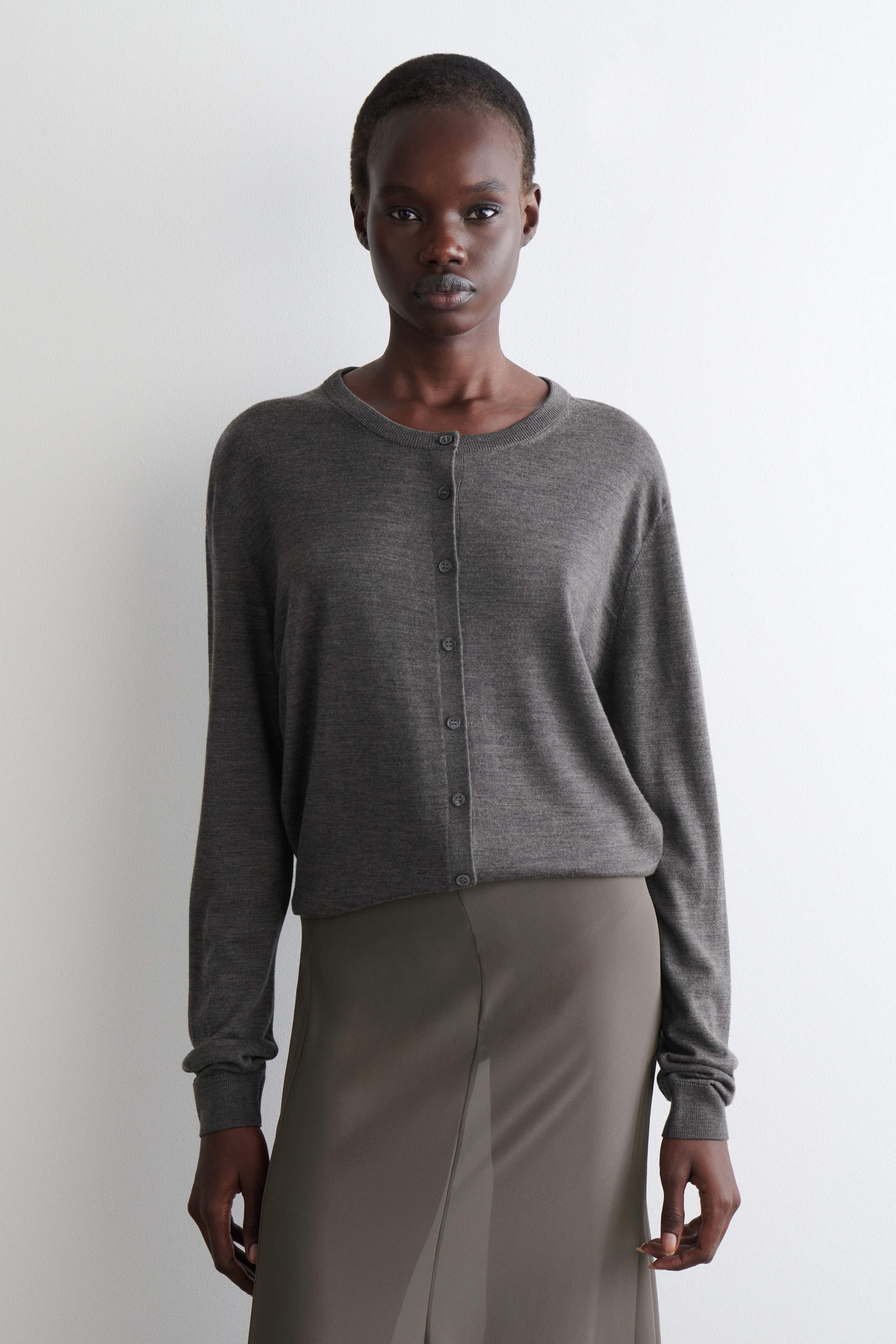 MERINO WOOL CARDIGAN BODY