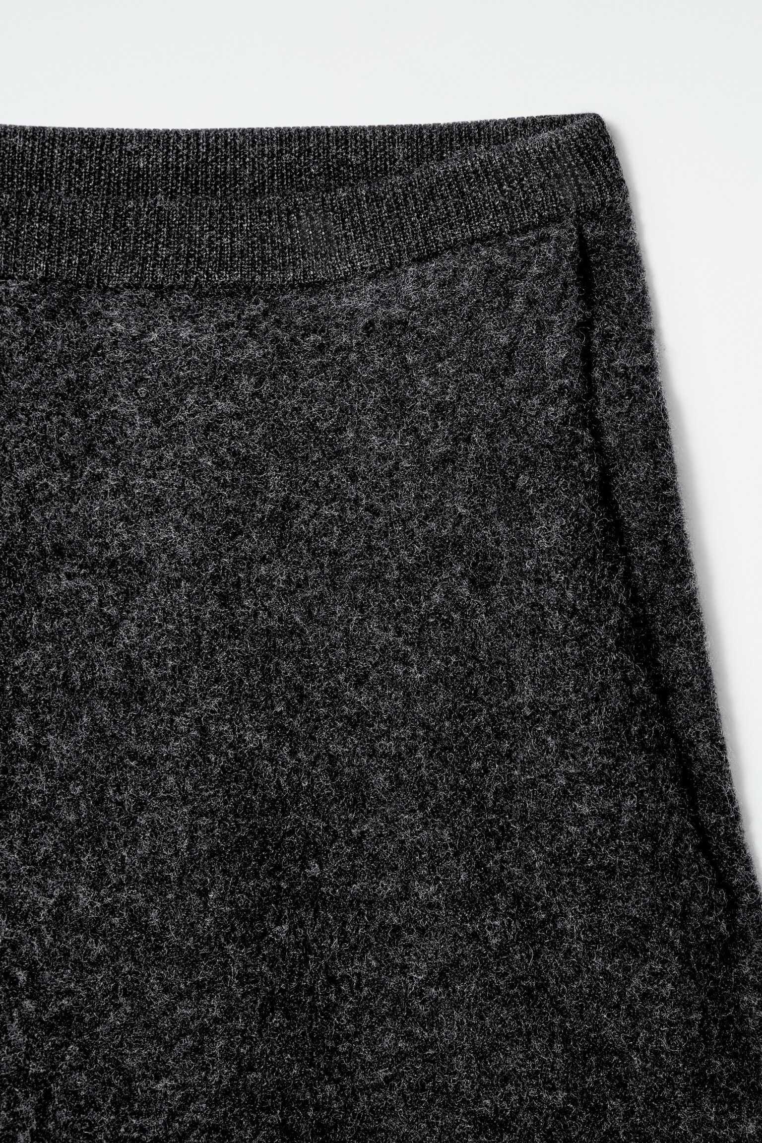 Kalhoty z plstěné merino vlny - CHARCOAL MELANGE - 6