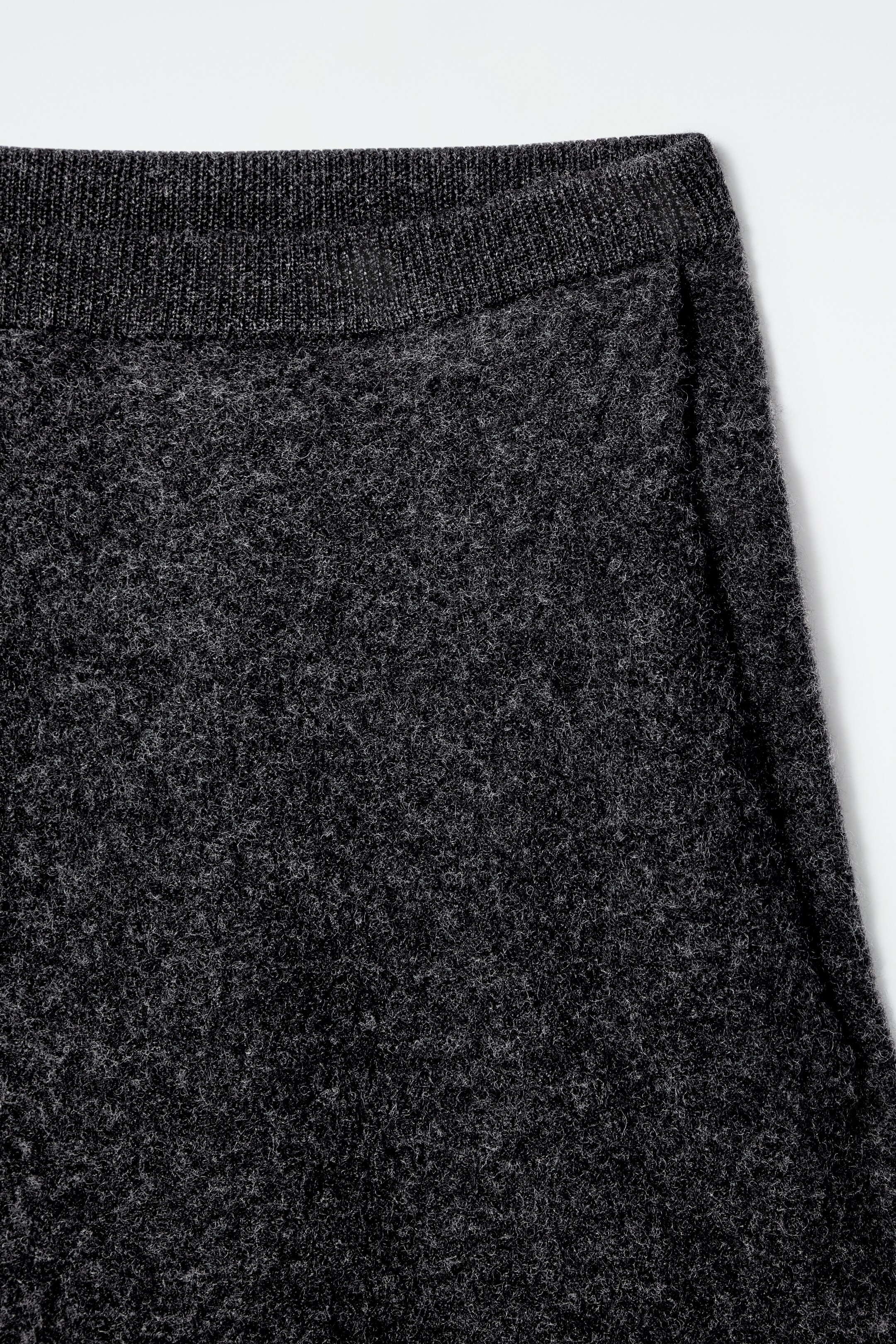 Zobrazit větší obrázek: Kalhoty z plstěné merino vlny - CHARCOAL MELANGE - ŽENY | H&M CZ 6