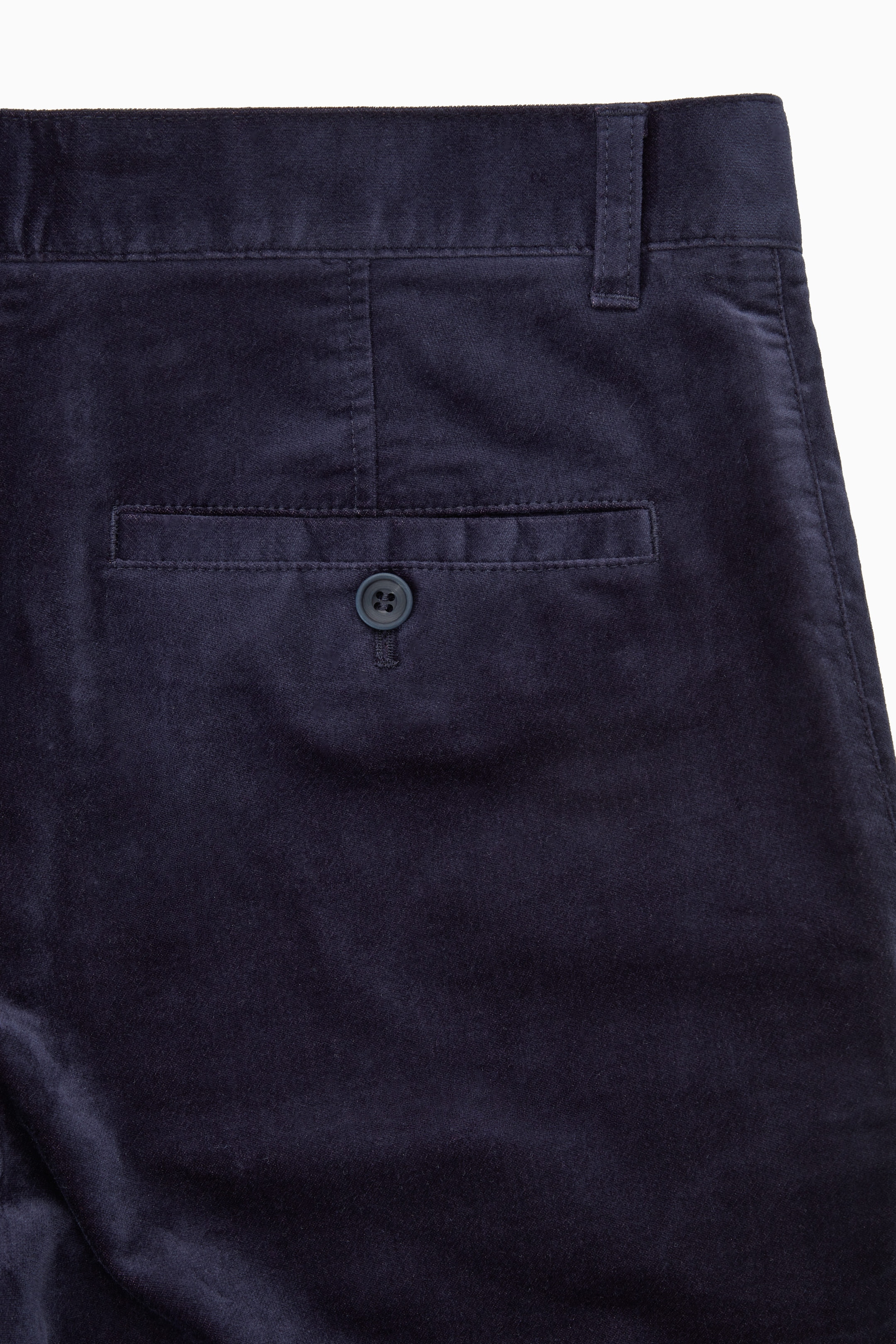 COTTON-MOLESKIN STRAIGHT-LEG TROUSERS