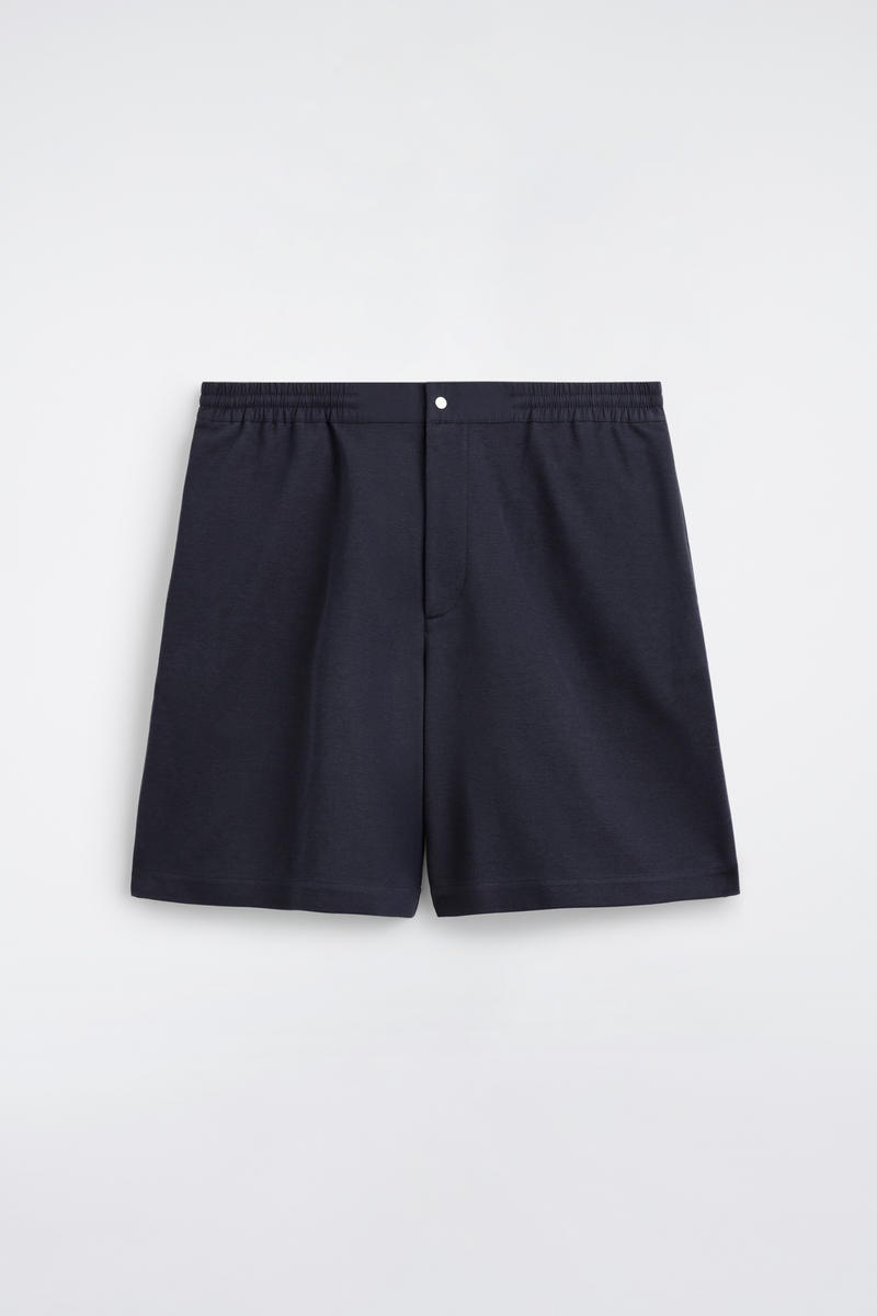 COS Elasticated Panelled Jersey Shorts Navy Men's Large