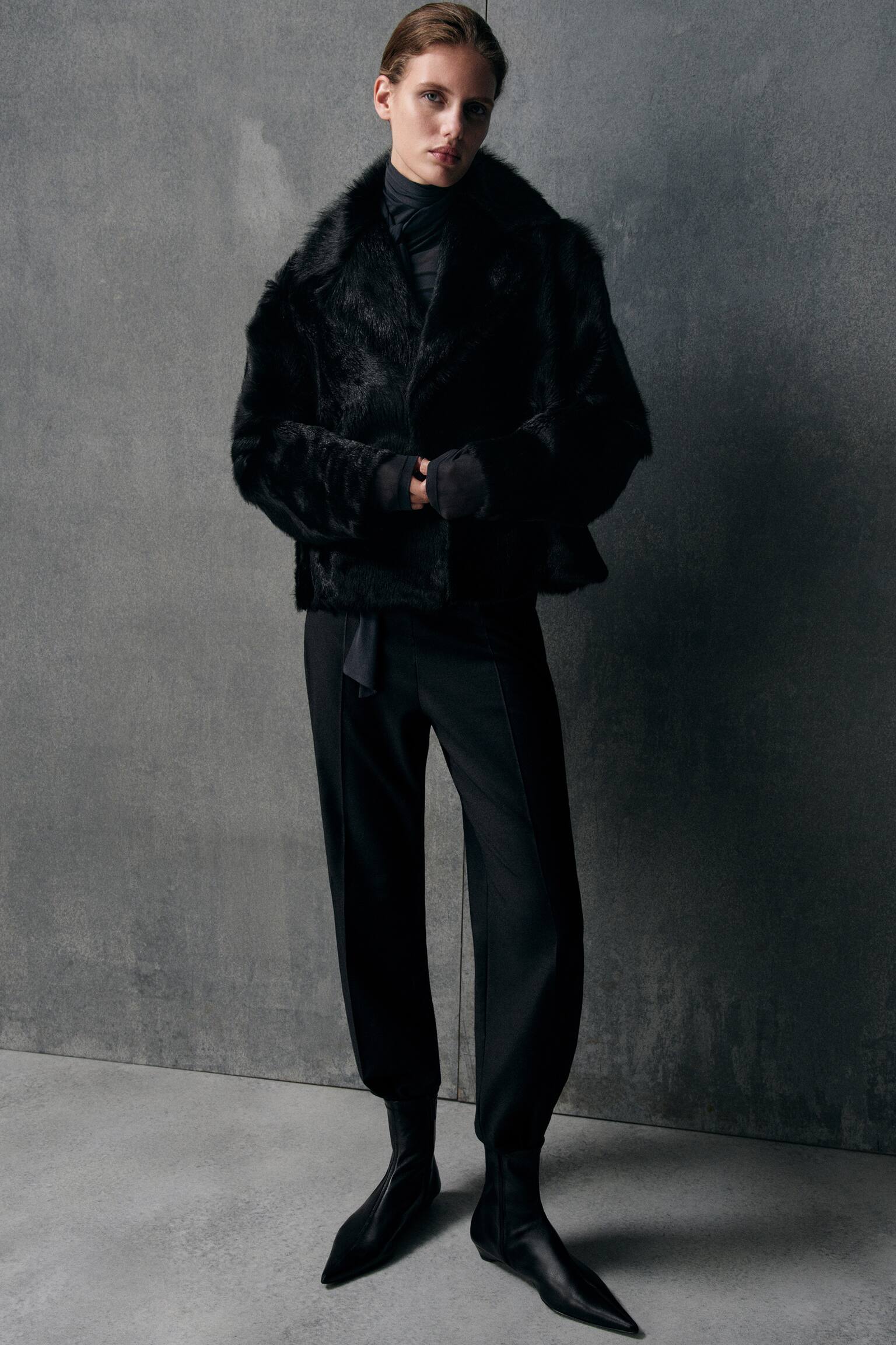 PANTALÓN DE TRAJE STRAIGHT LEG - NEGRO - 8