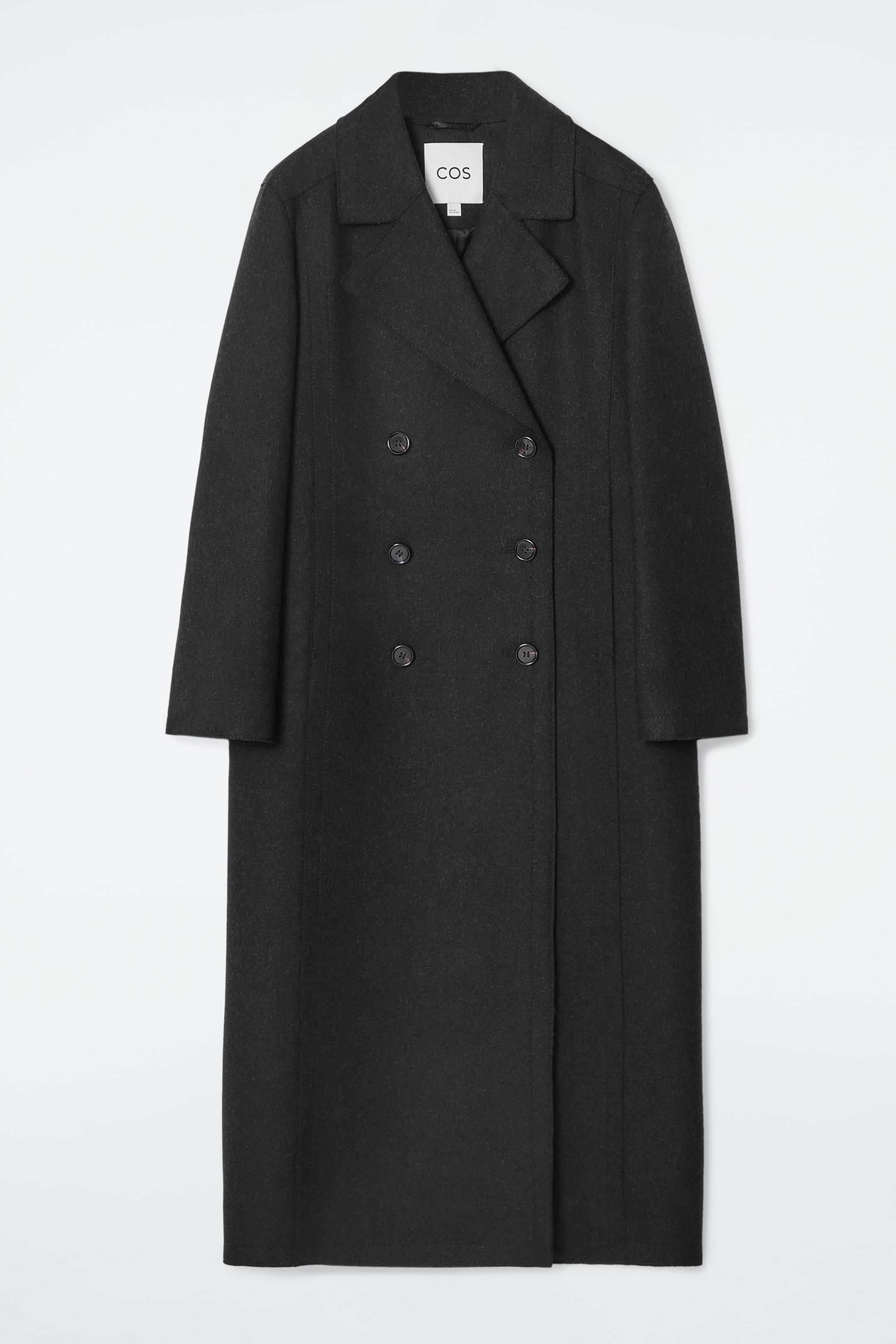 Grösseres Bild ansehen: LANGE CABANJACKE AUS WOLLE - ANTHRAZIT - DAMEN | H&M CH 1
