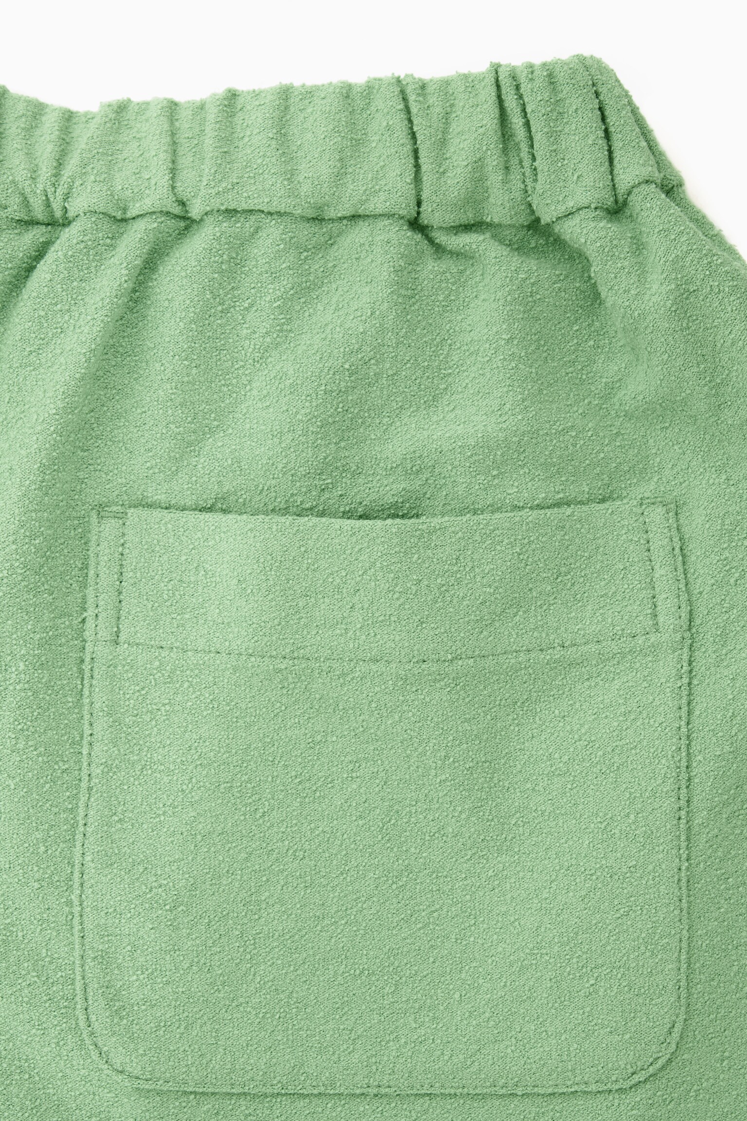 BOUCLÉ SHORTS - LIGHT GREEN - 2