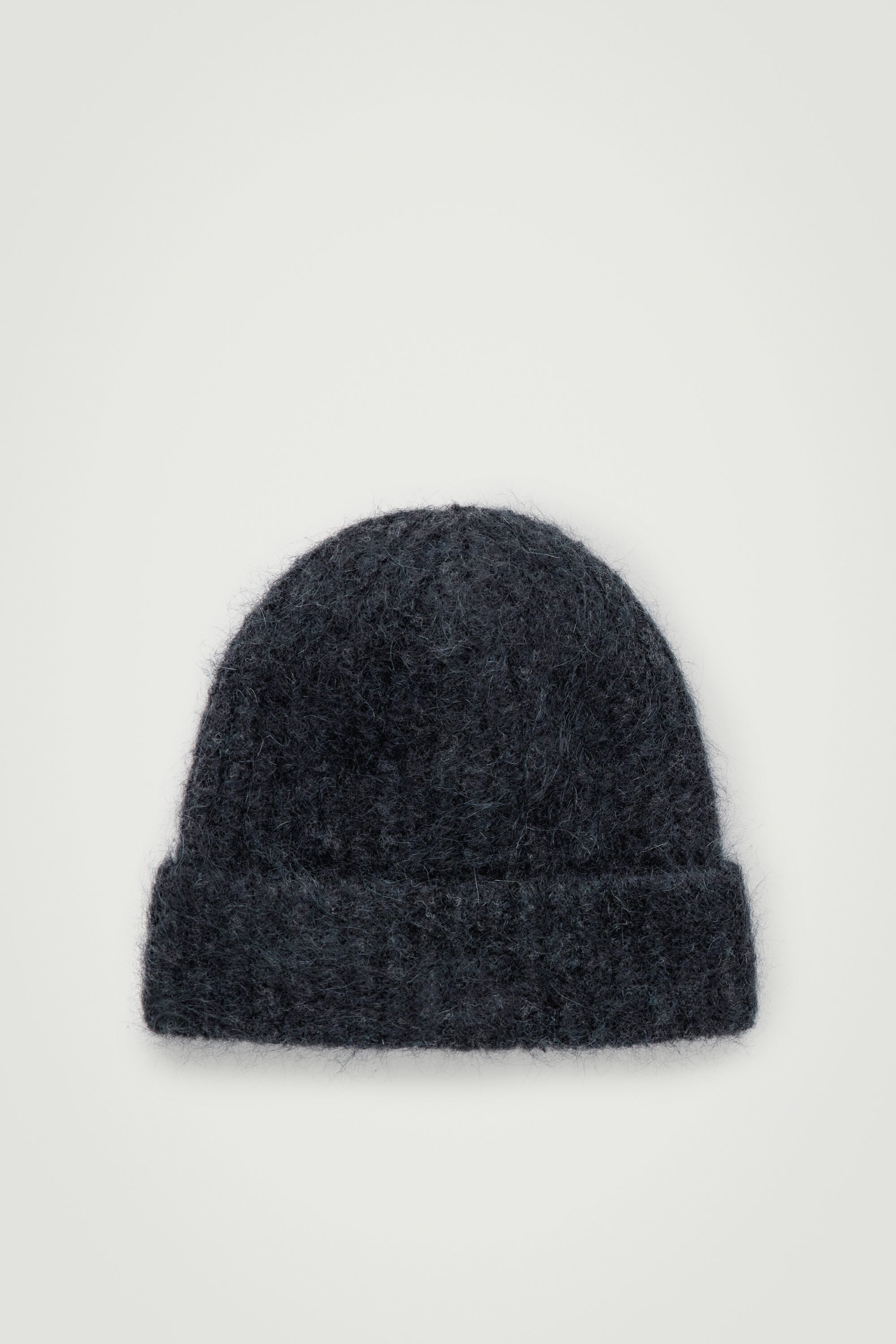 ◆BADBLOOD◆ BS Mohair Beanie Black w-hat24-040 w-hat23-021] Pure Mohair Big Logo Beanie - Black | KAZUE