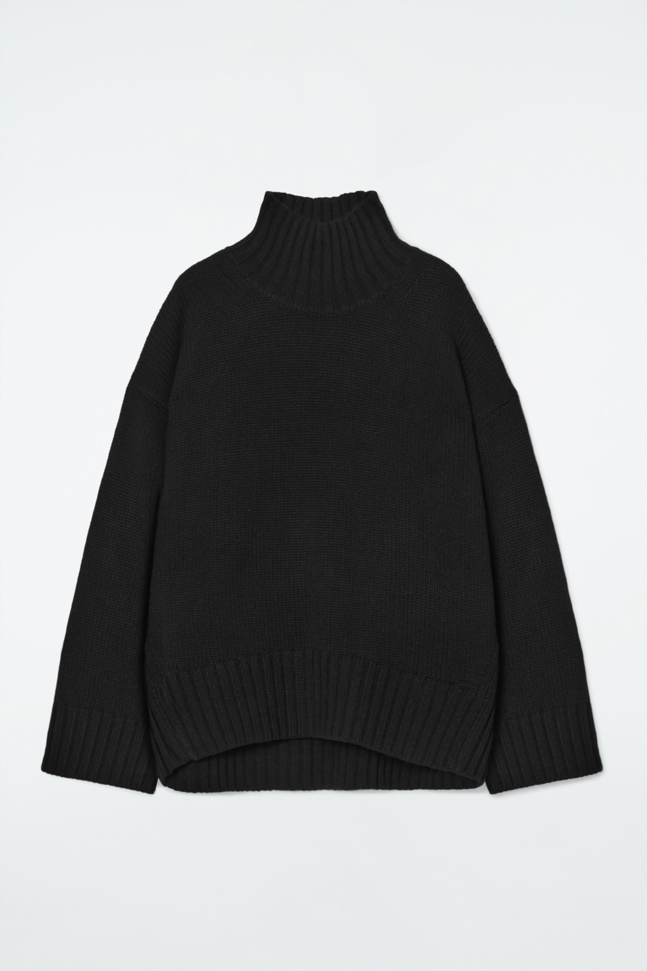 CHUNKY PURE CASHMERE TURTLENECK SWEATER