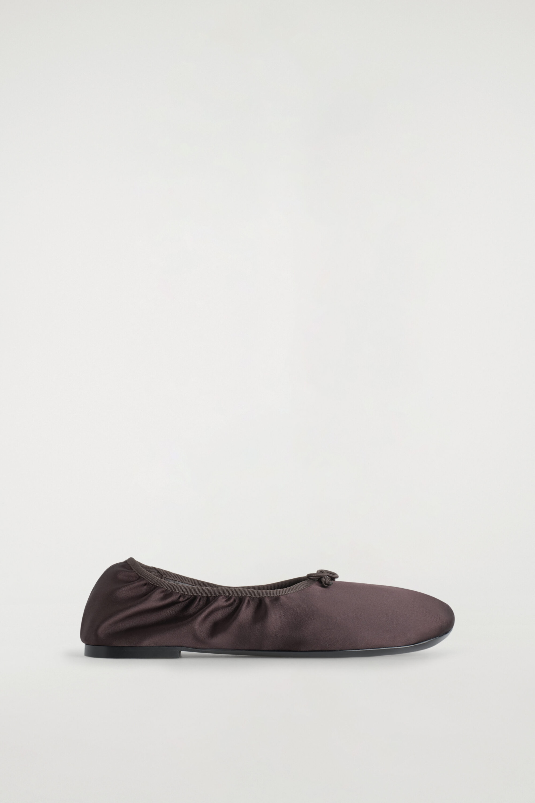 SATIN BALLET FLATS
