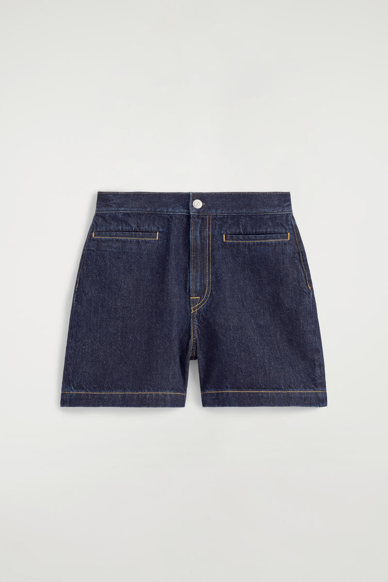 COS Pocket-Detail Denim Shorts Indigo Women's Size 44