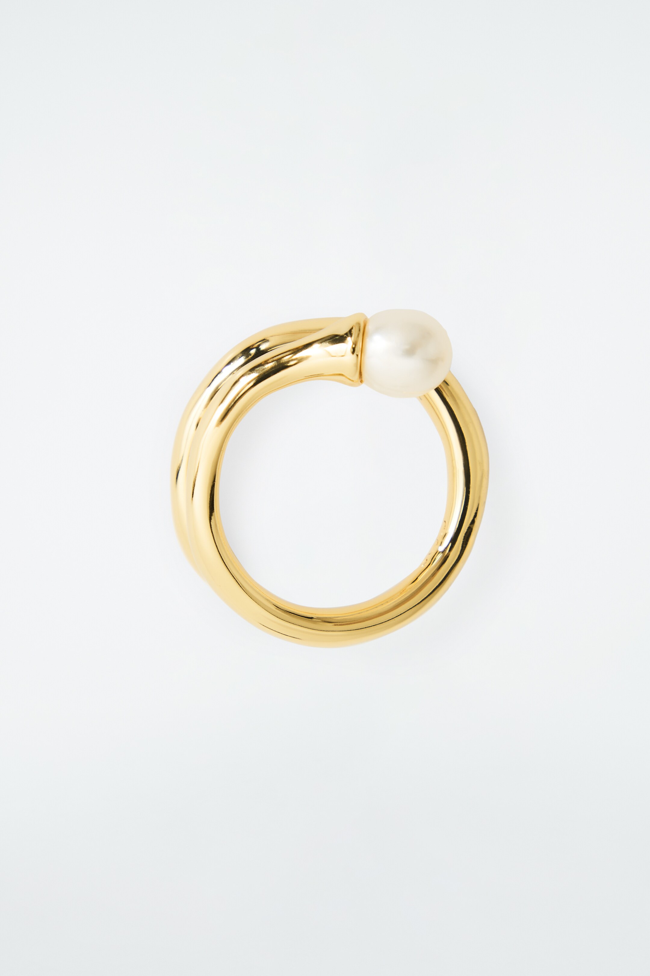 Ingrandisci l'immagine: FRESHWATER PEARL COIL RING - GOLD - DONNA | H&M CH 2