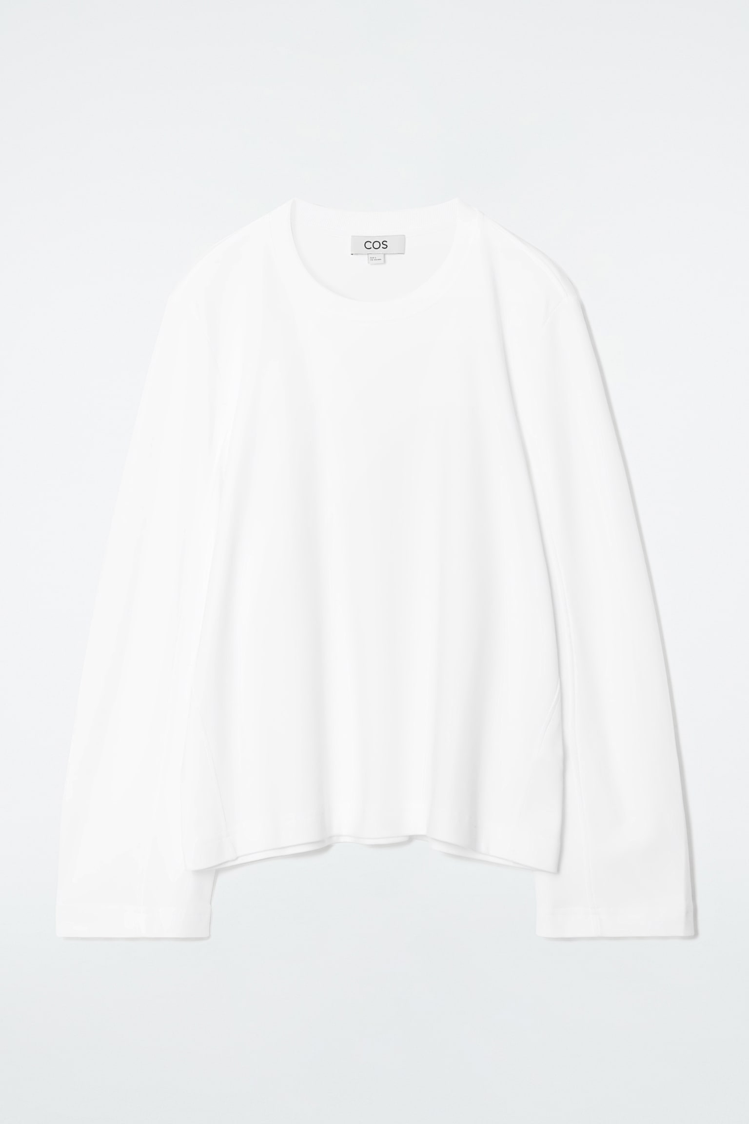 REGULAR LONG-SLEEVED T-SHIRT - WHITE