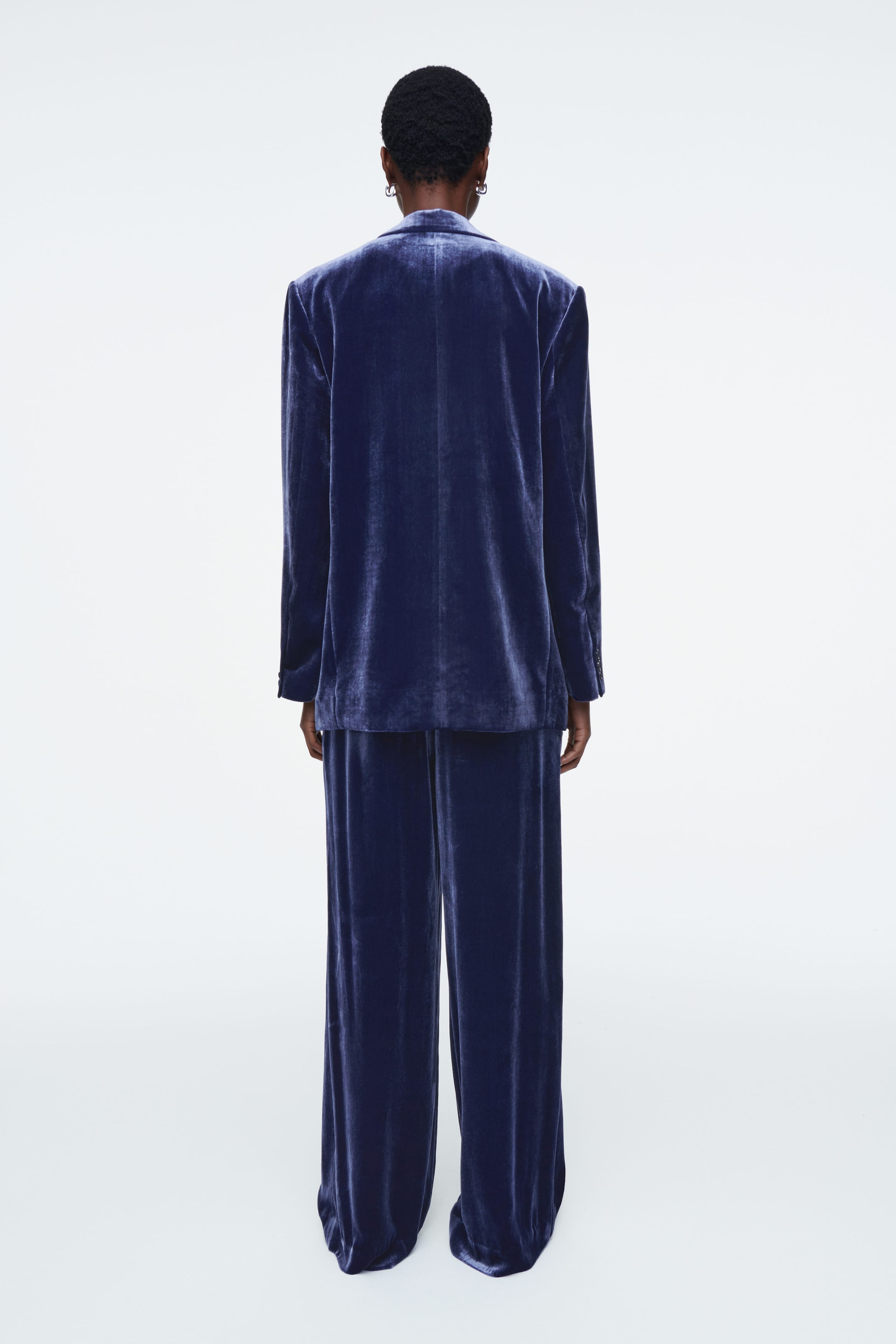 SILK-BLEND VELVET PANTS