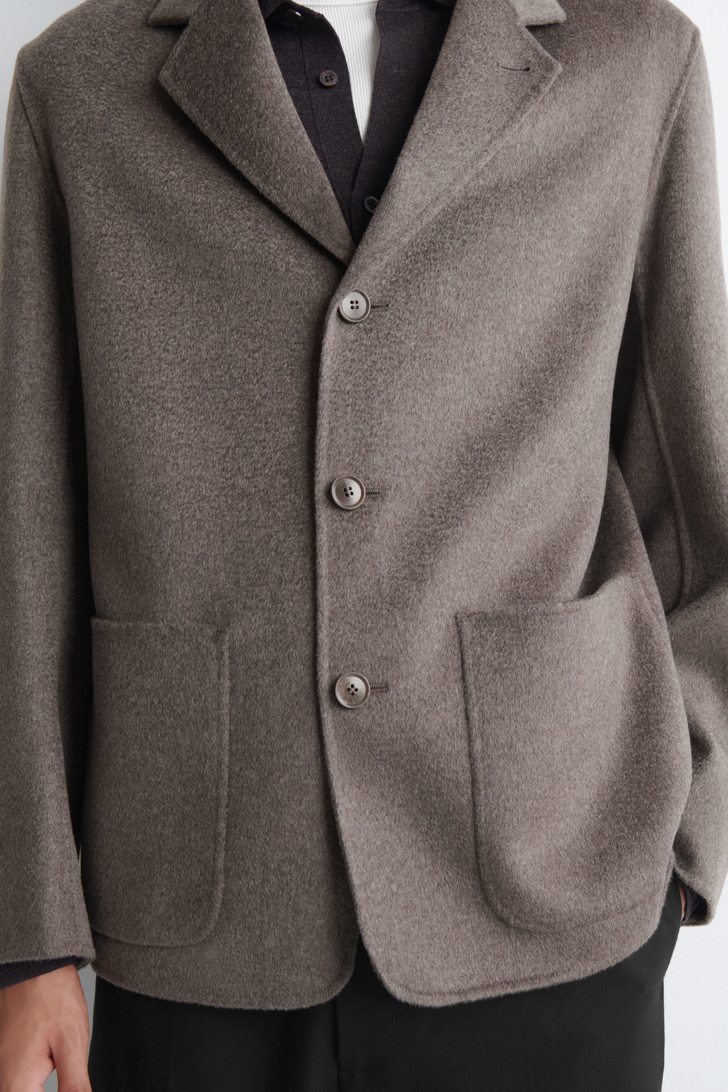 TAILORED DOUBLE-FACED CASHMERE BLAZER - thumbnail 8