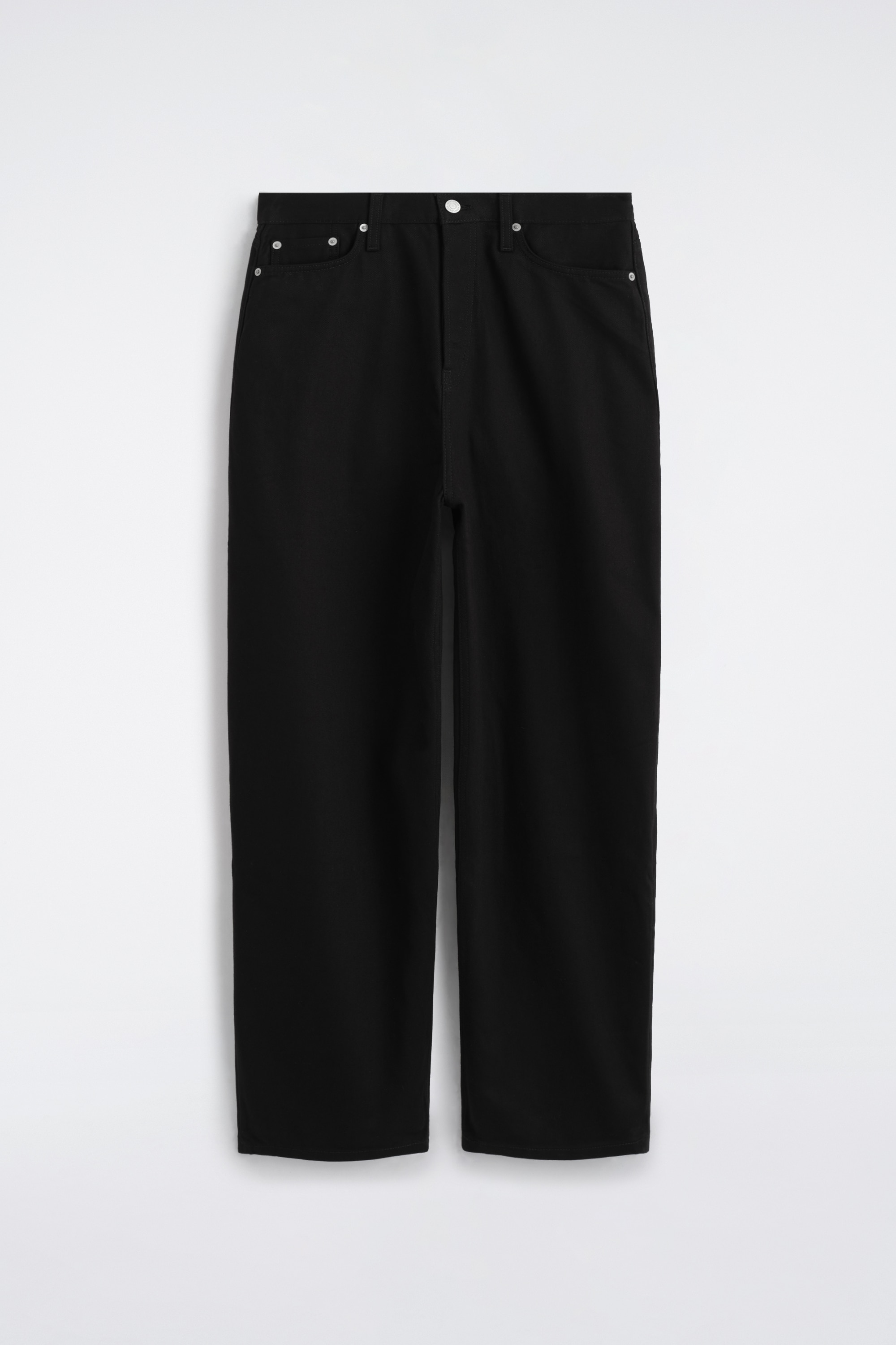 Malve-jeans met losse pasvorm en tonvormige pijpen - ZWART/Donkerblauw/buinbeige