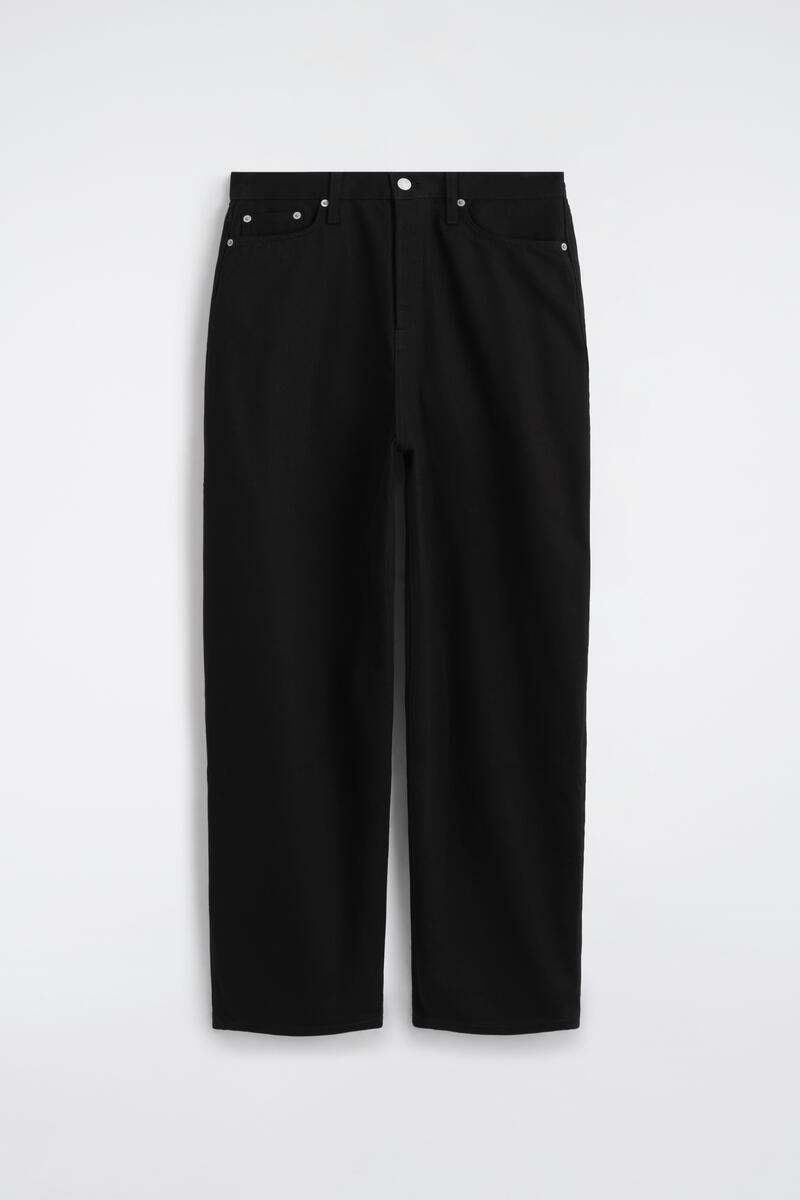 Mallow Relaxed-Fit Barrel-Leg Jeans