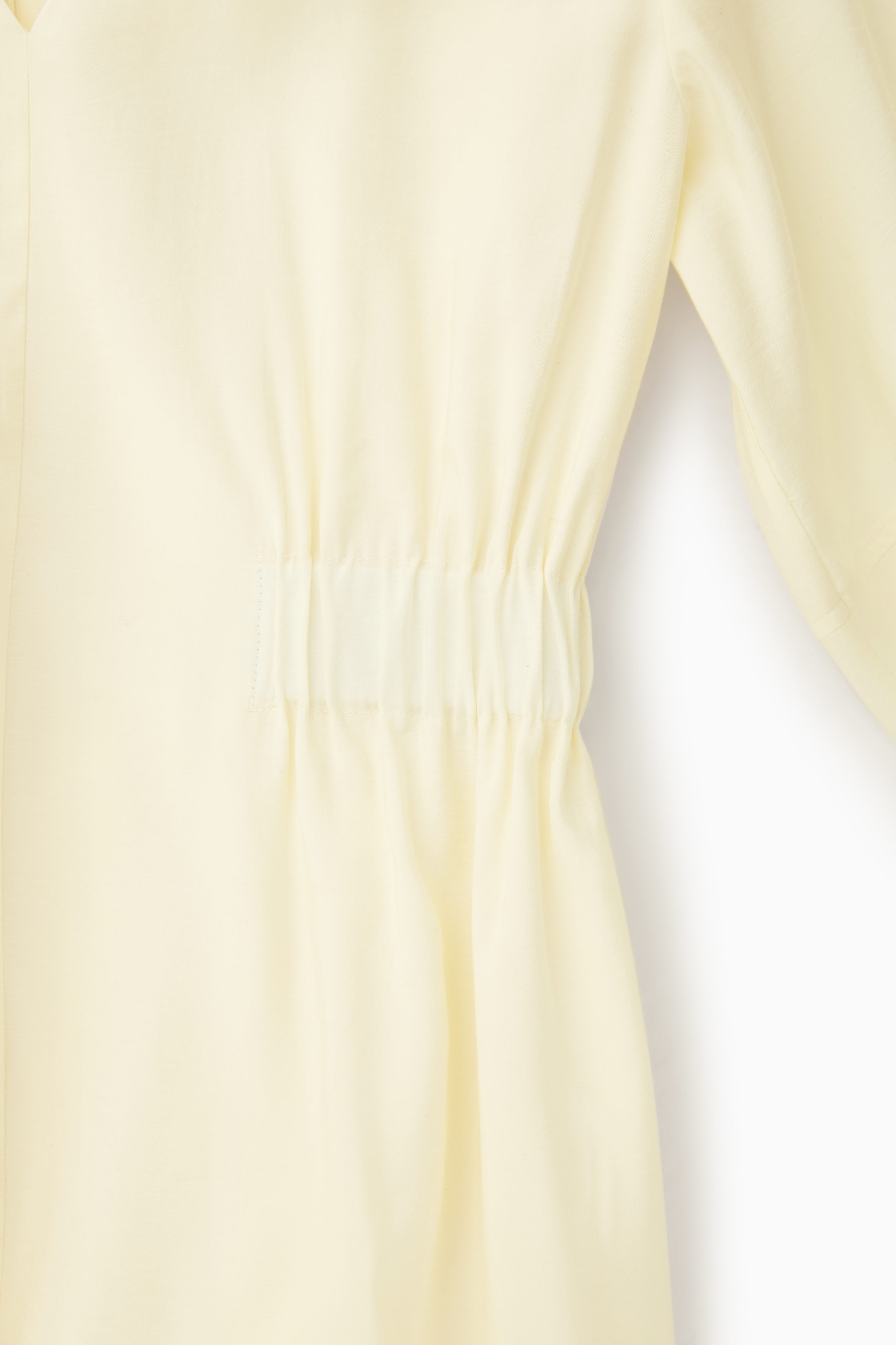 VOLUMINOUS V-NECK DRESS - IVORY | COS