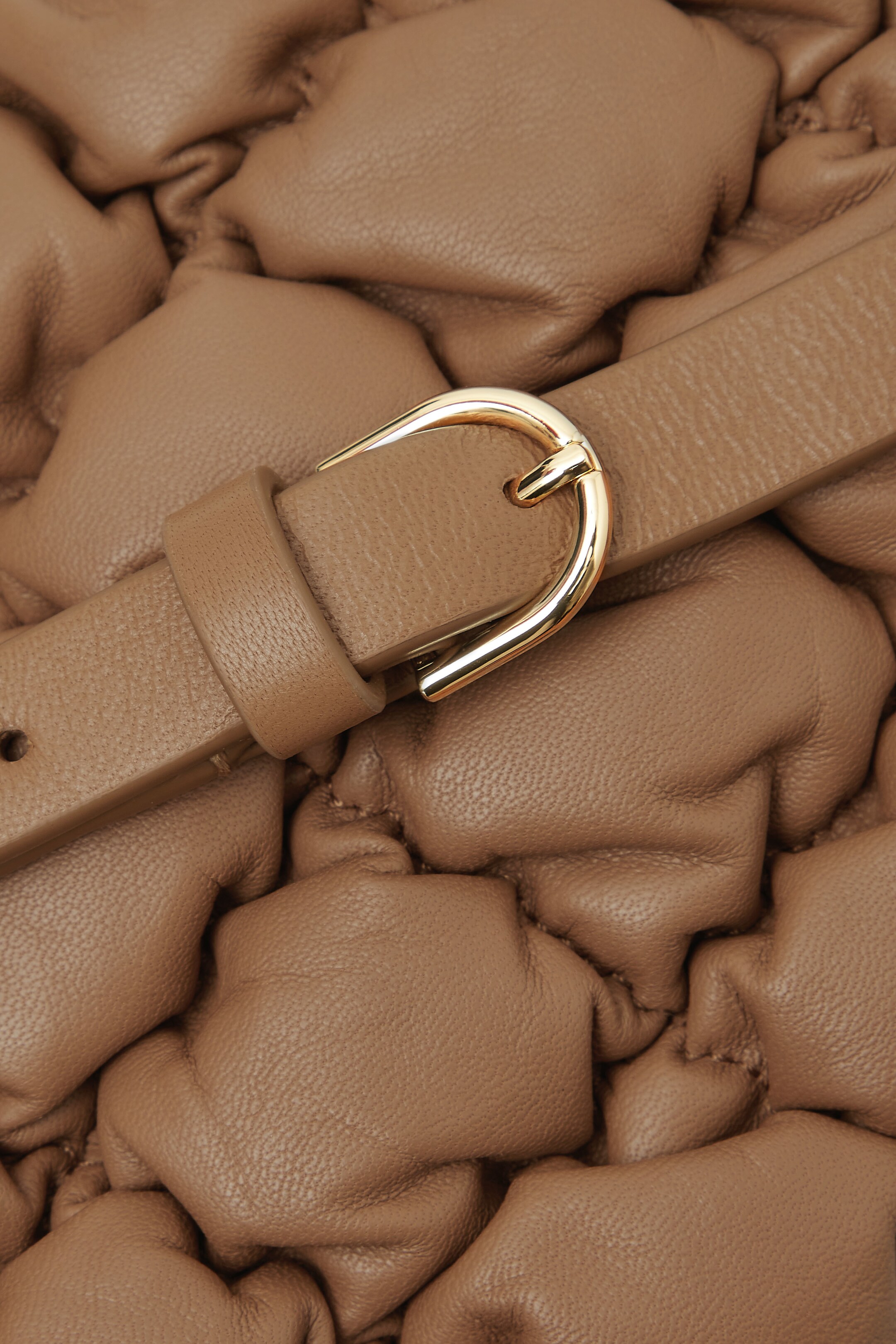 View larger image: QUILTED CROSSBODY BAG - LEATHER - BEIGE - Ladies | H&M GB 4