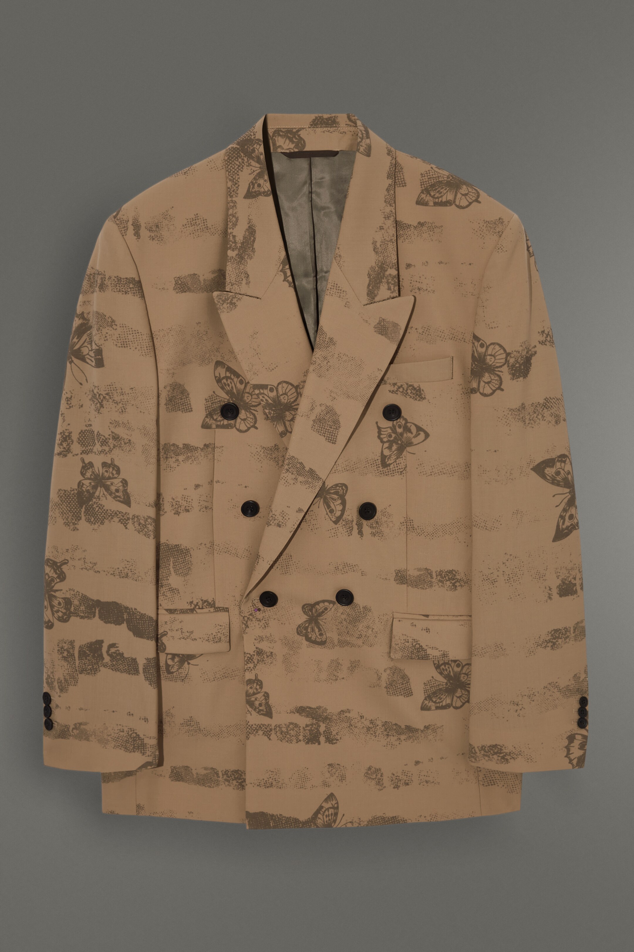 Ingrandisci l'immagine: TAILORED BLAZER - BROWN / BUTTERFLY - UOMO | H&M CH 1