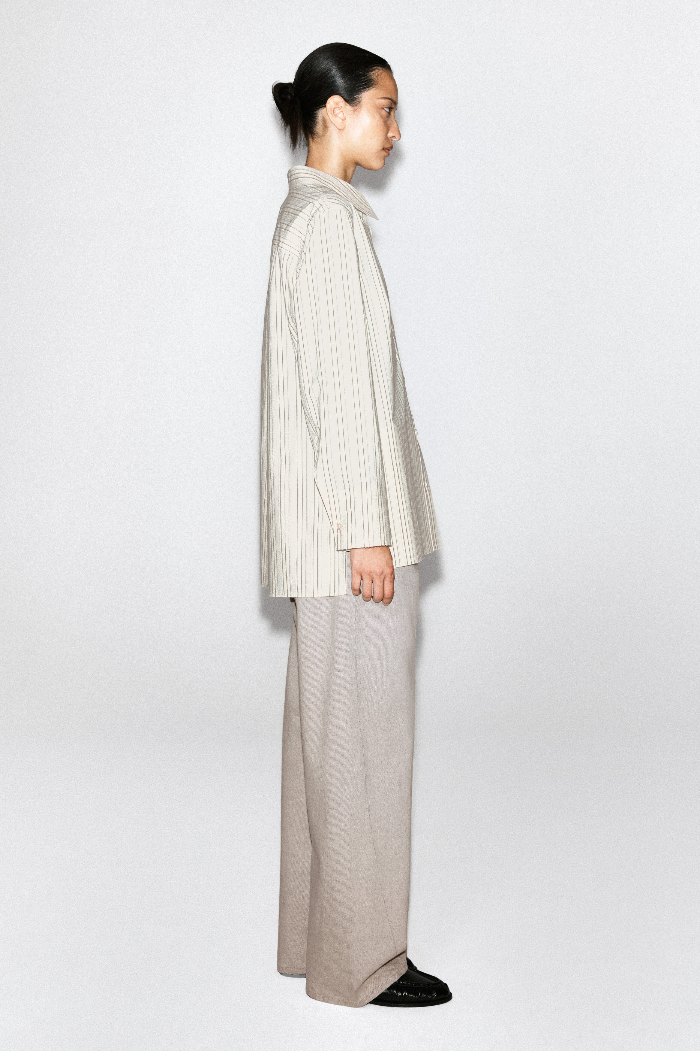 BONDED-PANELED COTTON SHIRT - thumbnail 5