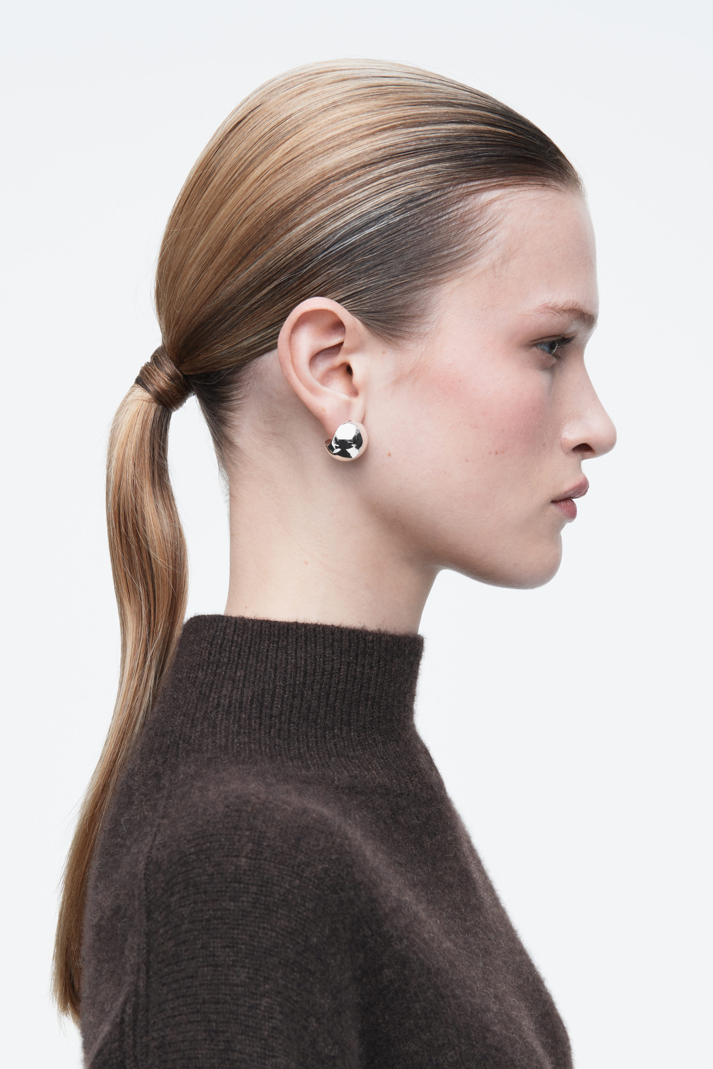 MISMATCHED STUD EARRINGS - SILVER | COS