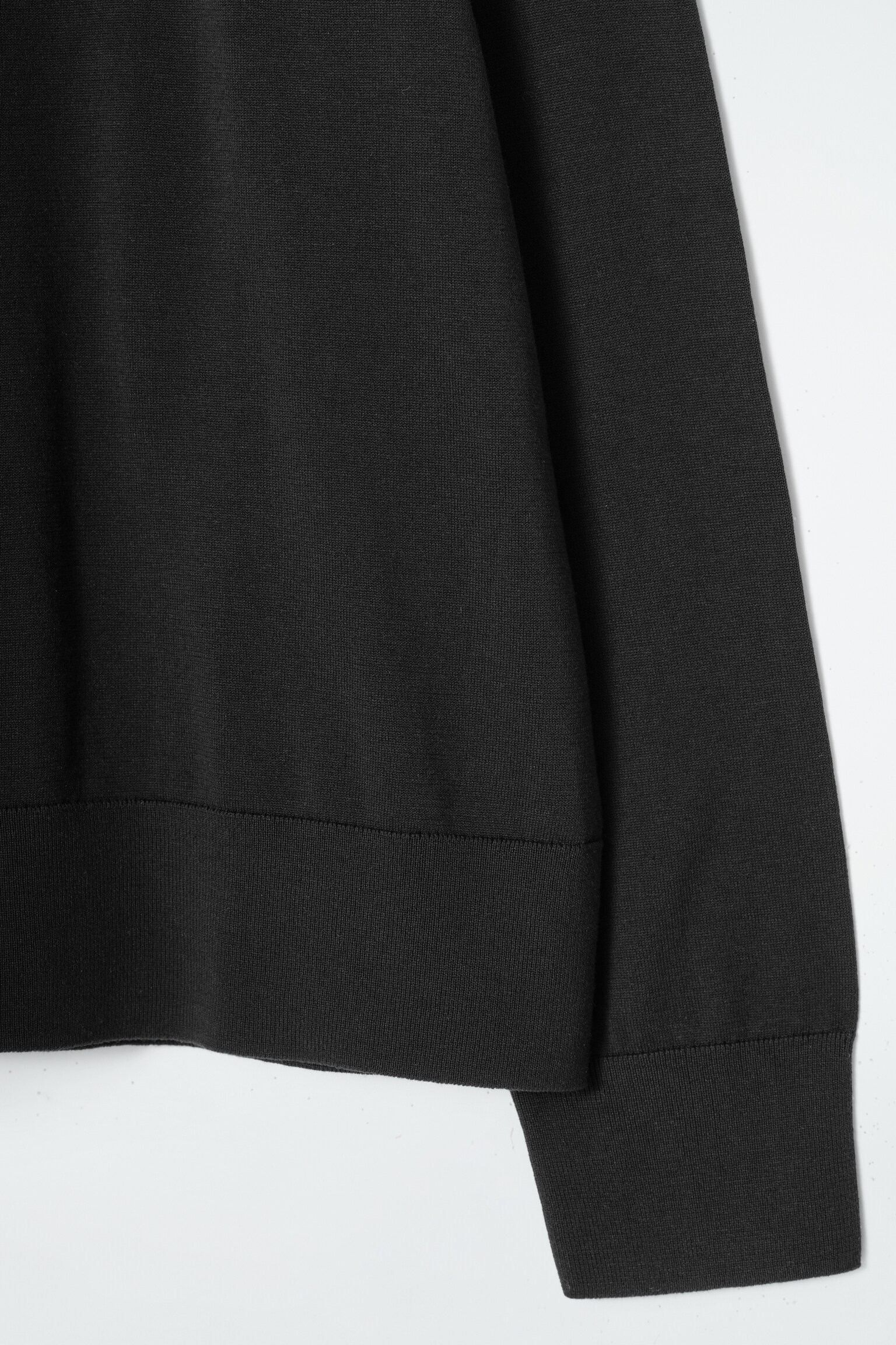 POLO DE SEDA DE MANGA LARGA - NEGRO/AZUL MARINO/A RAYAS - 8