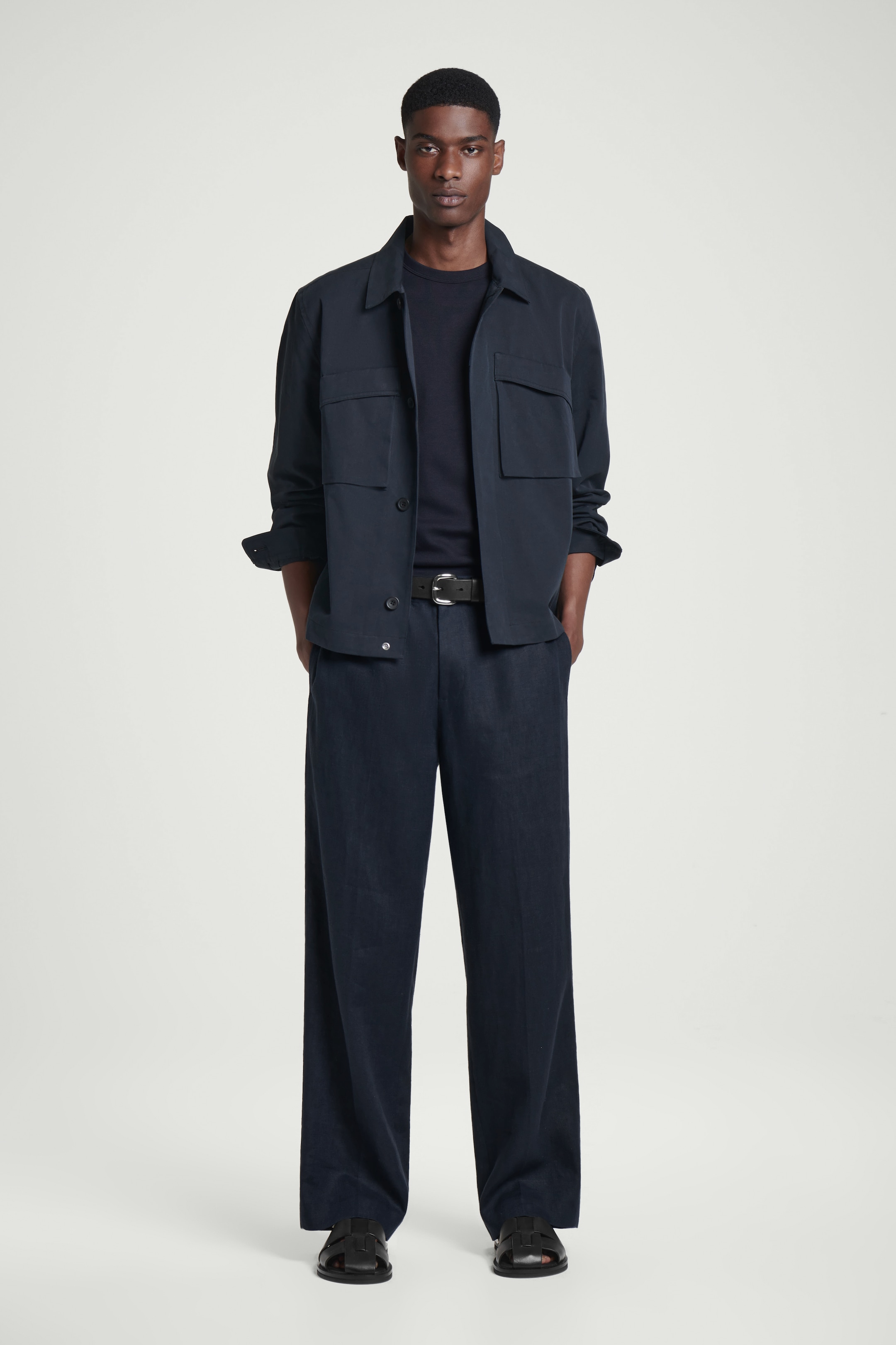 Ver imagen más grande: CAMISETA CANALÉ ALGODÓN SLIM FIT - AZUL MARINO - HOMBRE | H&M ES 4