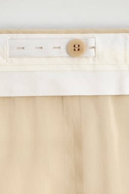 FLUID PLEATED CULOTTES — BEIGE 1
