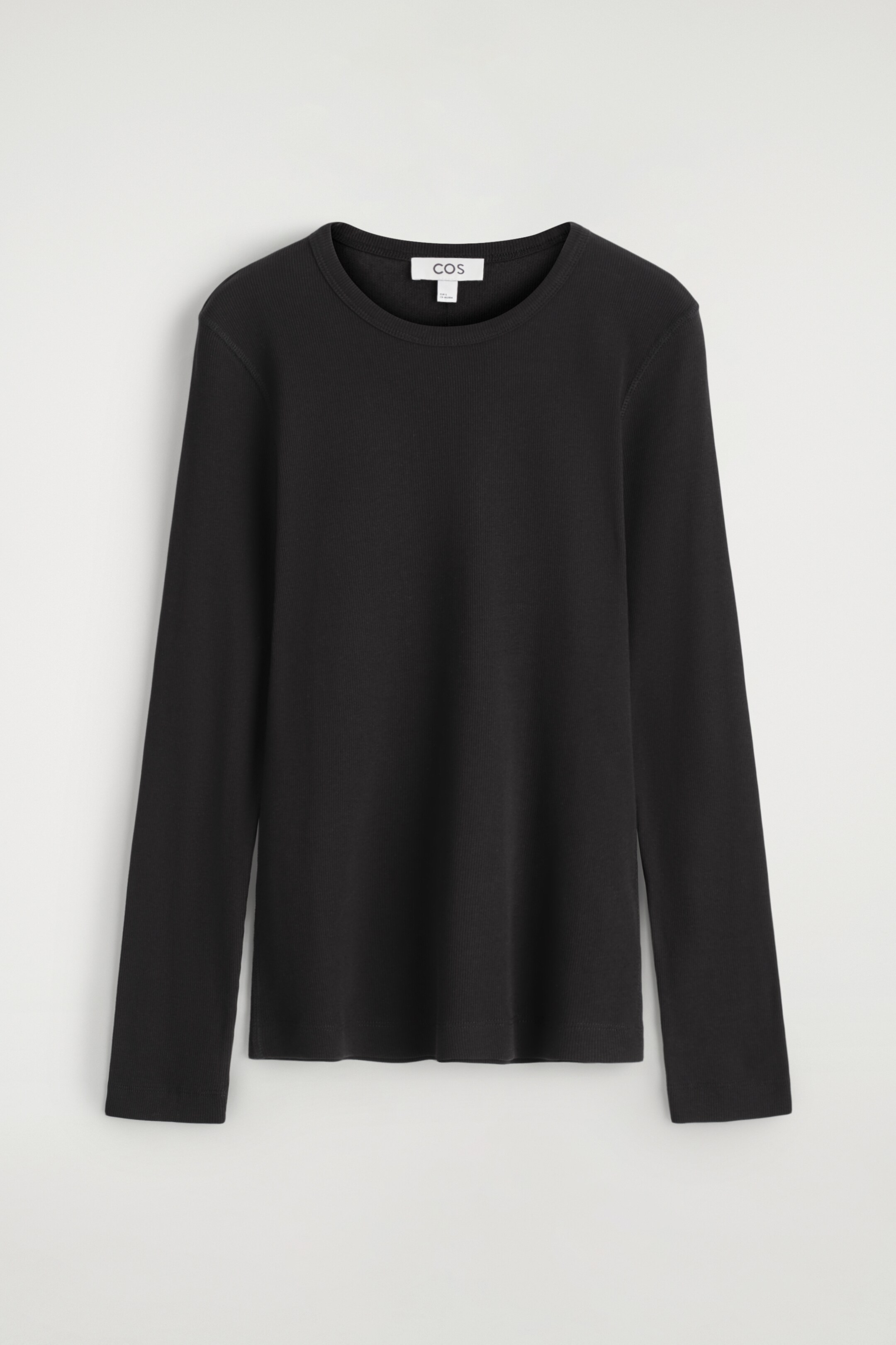 View larger image: RIBBED JERSEY LONG-SLEEVED TOP - BLACK - Ladies | H&M GB 5